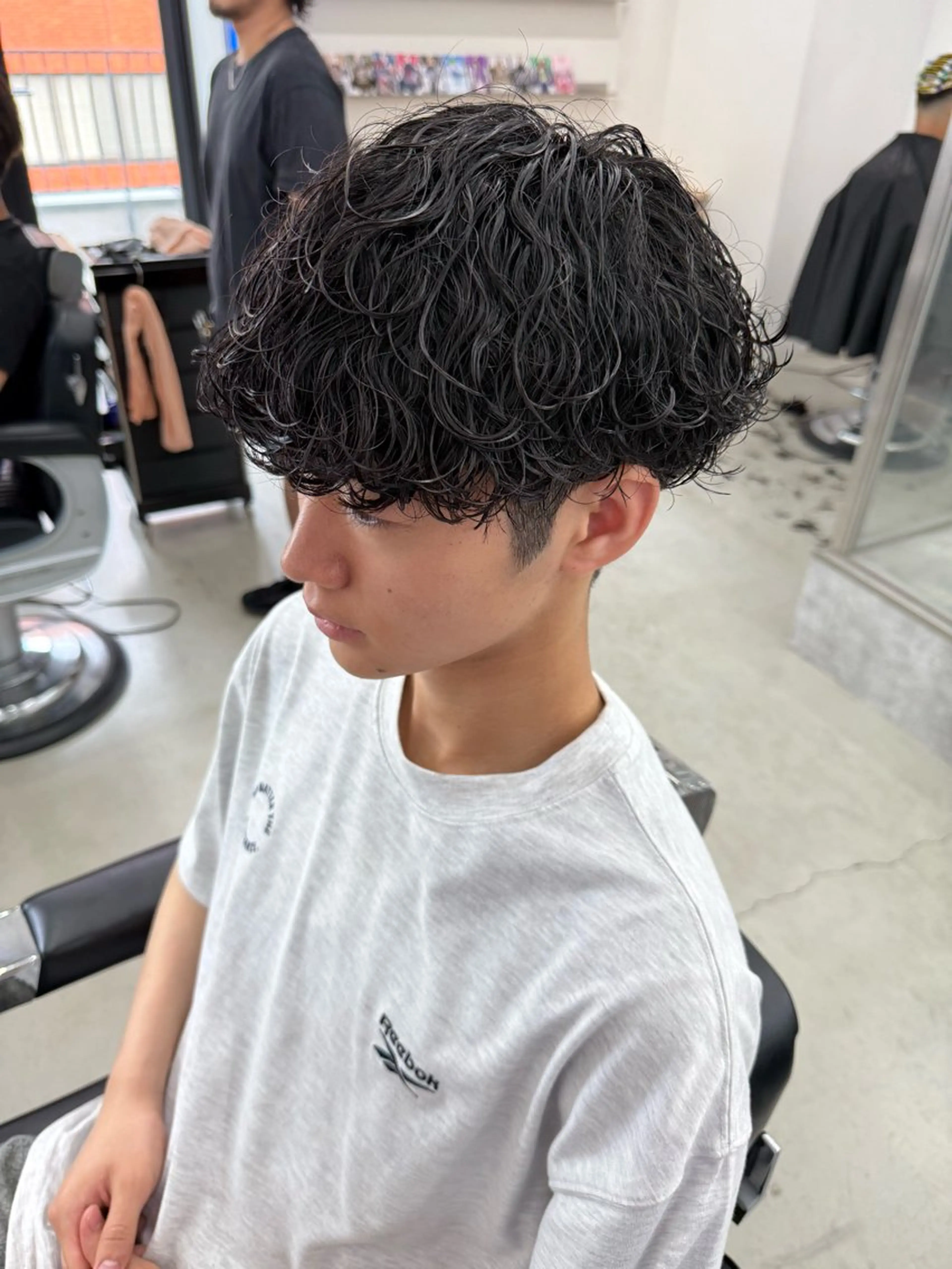 ショート パーマ メンズ カット パーマ トリートメント ヘアセット 亀井隆汰/メンズ専門 パーマ特化美容師のヘアスタイル