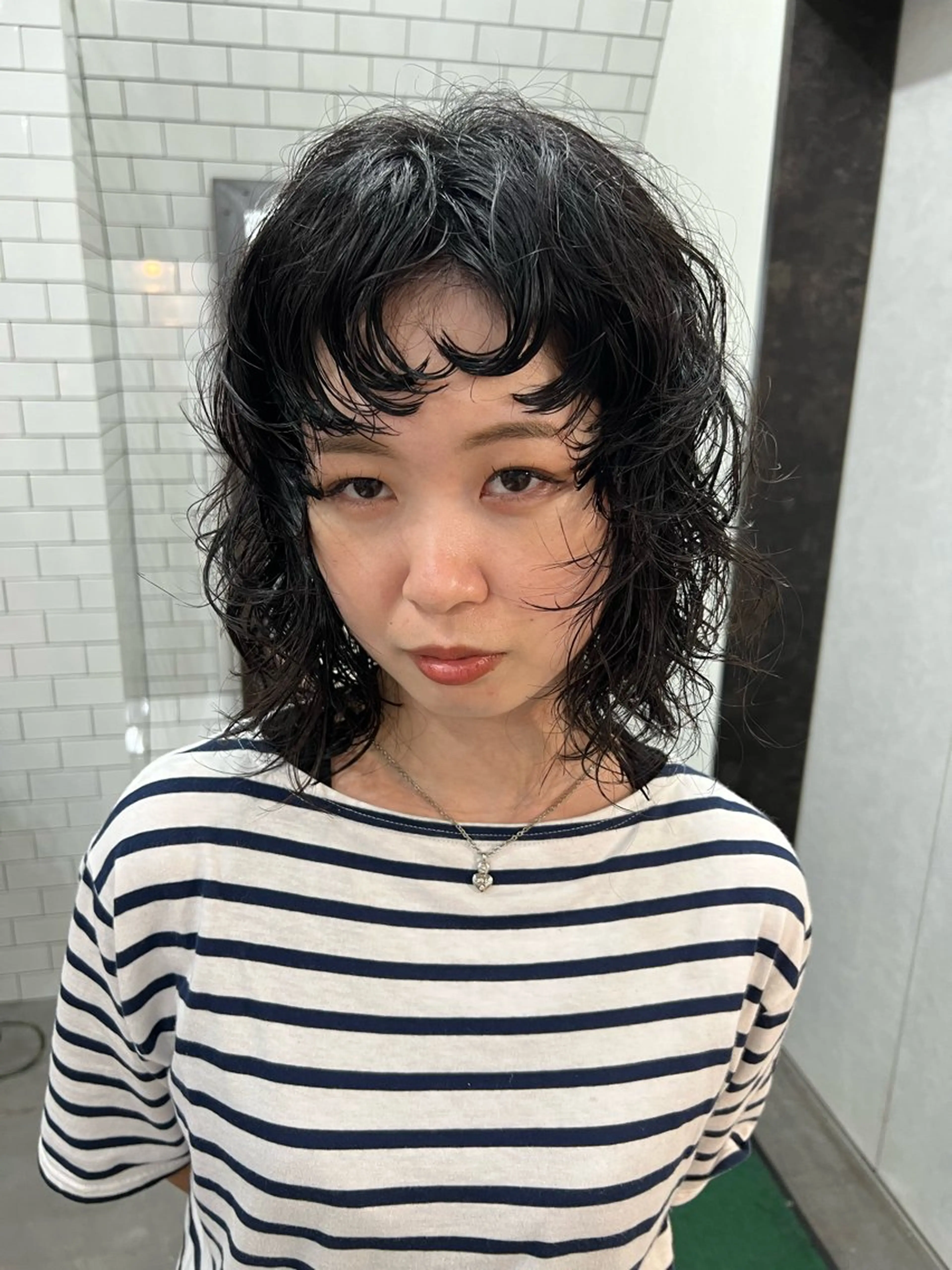 ショート カット パーマ 紙屋町ショート /ボブ　パーマ河内蓮のヘアスタイル