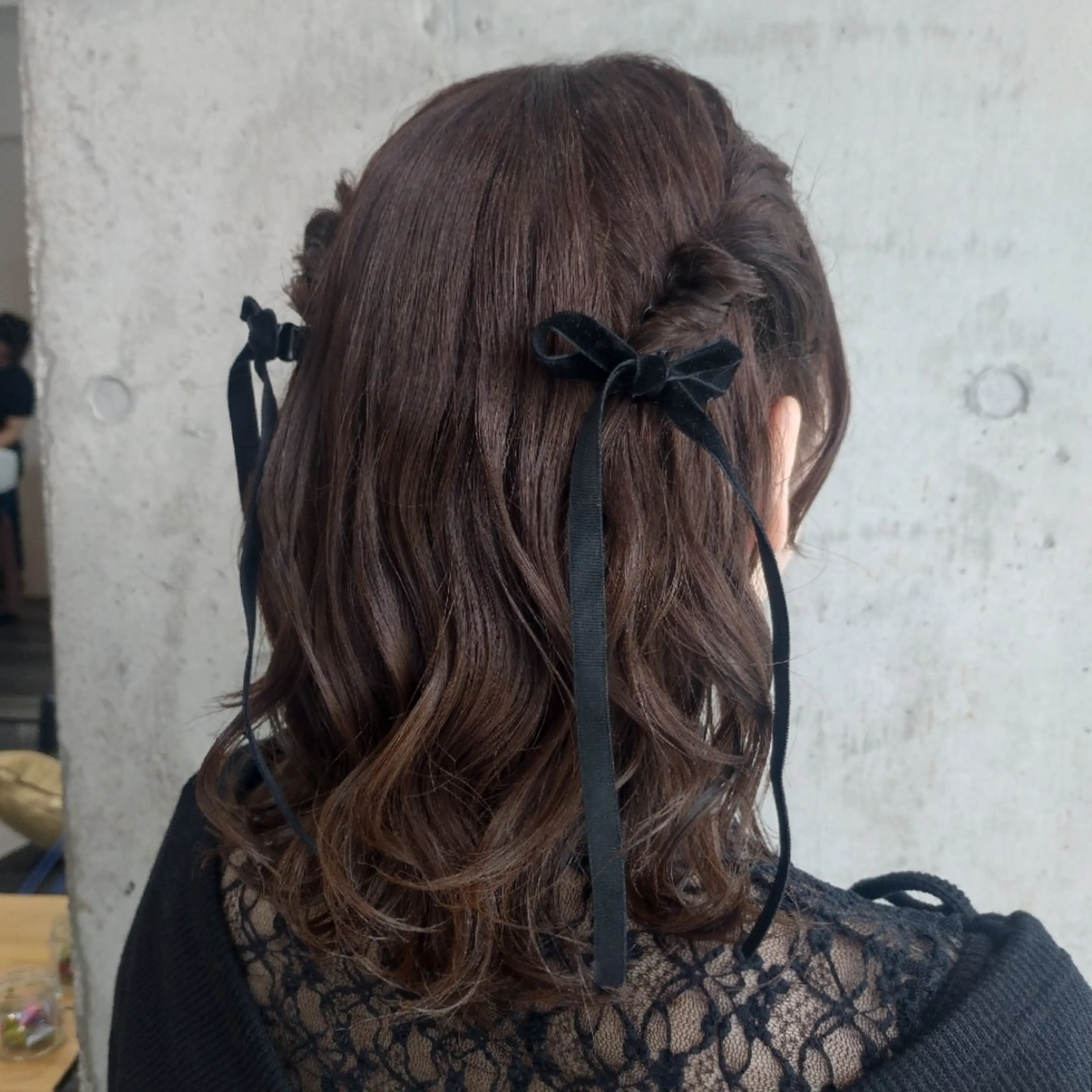 ミディアム ヘアアレンジ ヘアセット ヘアアレンジ/柔らか 艶カラー/AKARIのヘアスタイル