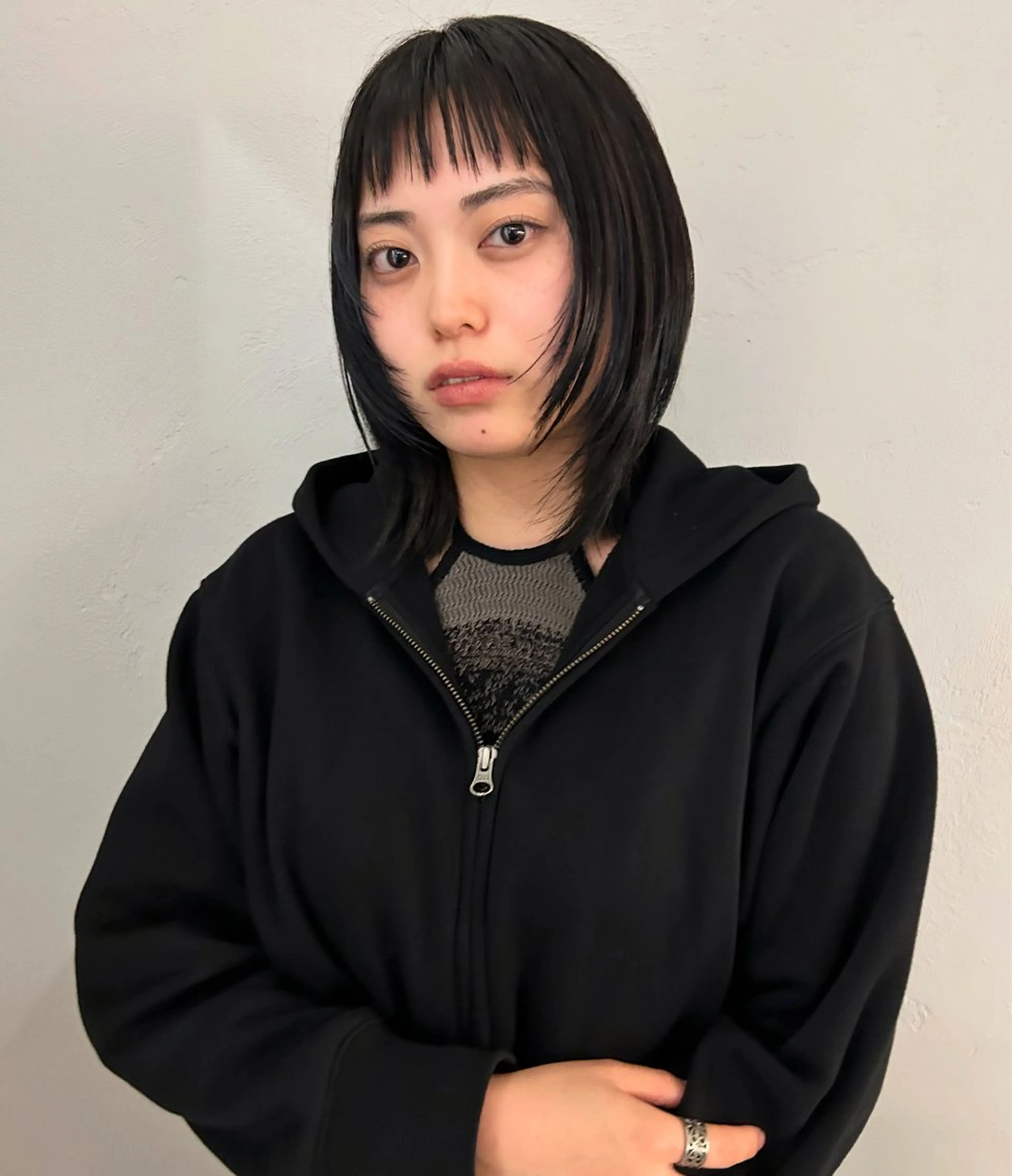 ミディアム カット トリートメント ヘッドスパ ケアパーマ/ブリーチ daisukeのヘアスタイル