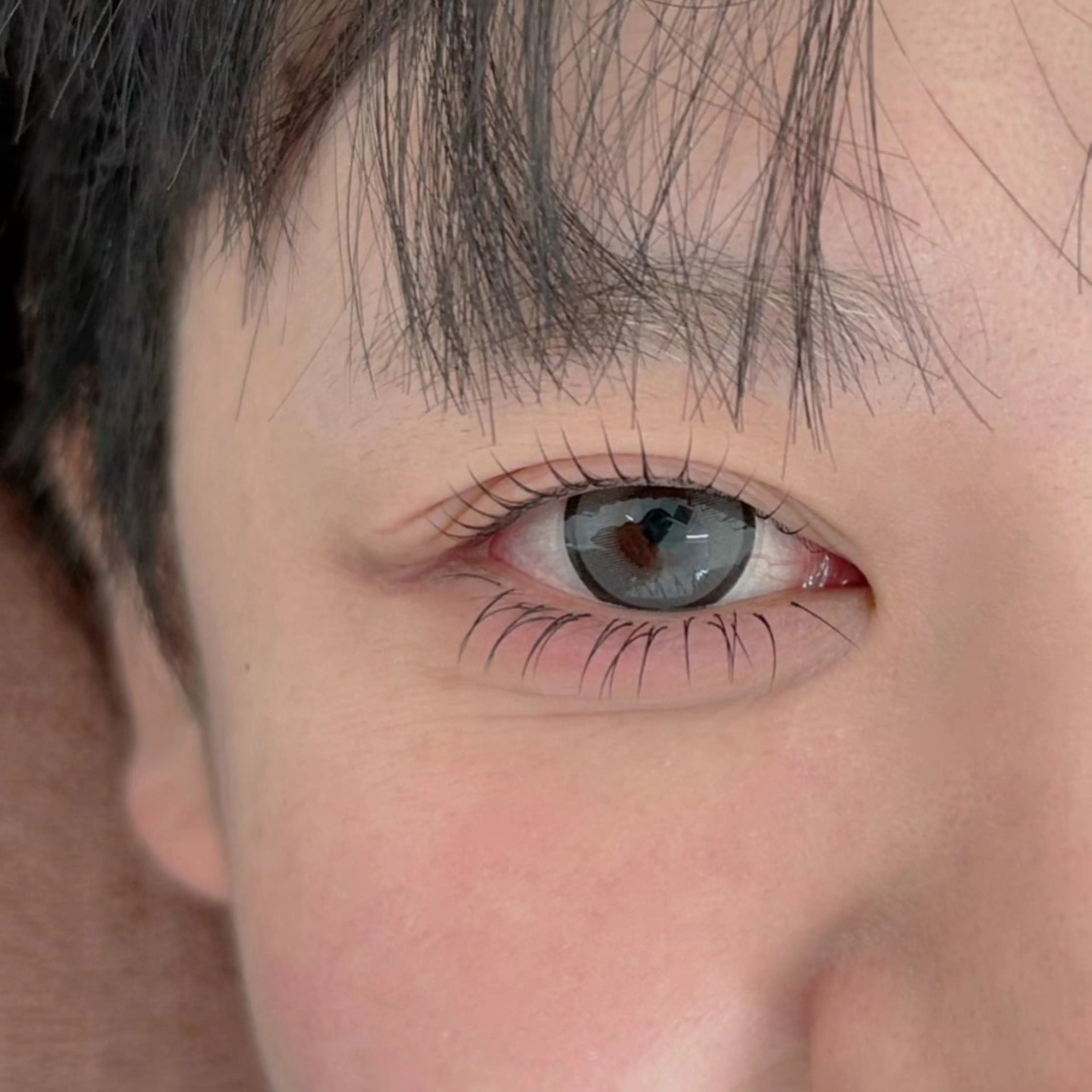 下まつ毛のマツエク👀🩵40本の写真