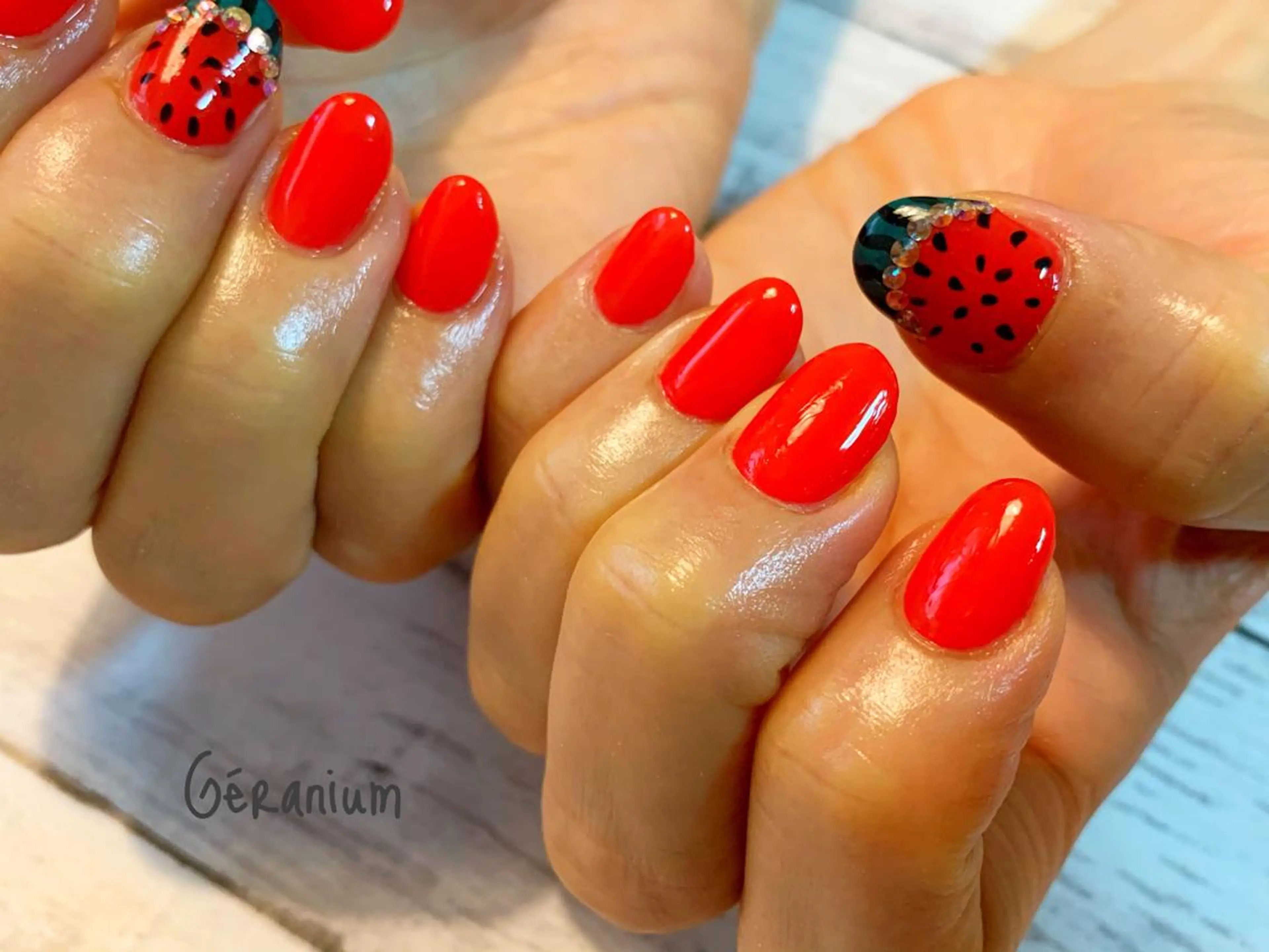 ネイル ハンドネイル フットネイル GéRanium Harukaのネイルデザイン