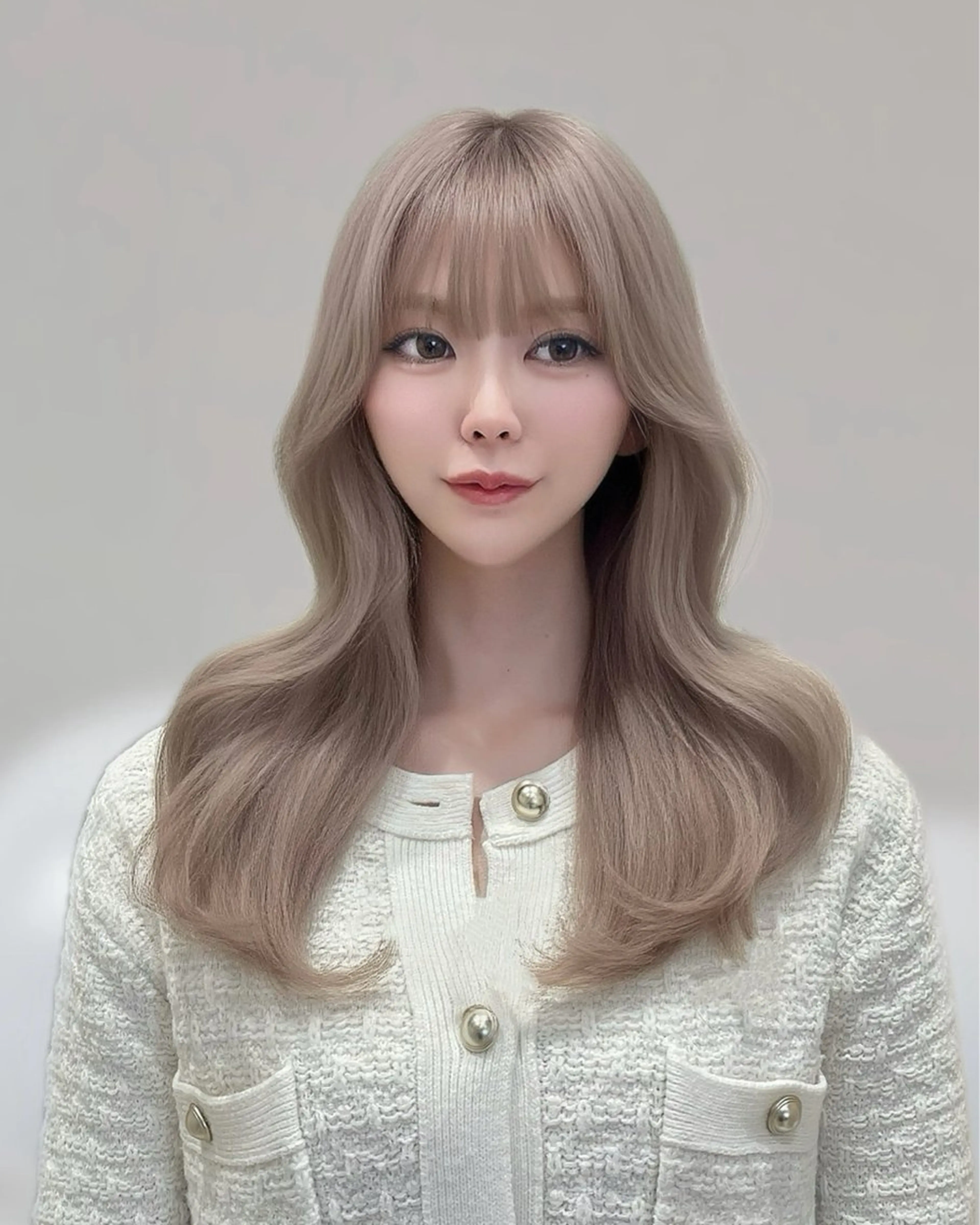 ロング カラー ヘアカラー トリートメント MIRAC所属・Ryoichi⛓️ 韓国ヘア/ハイトーンのヘアスタイル