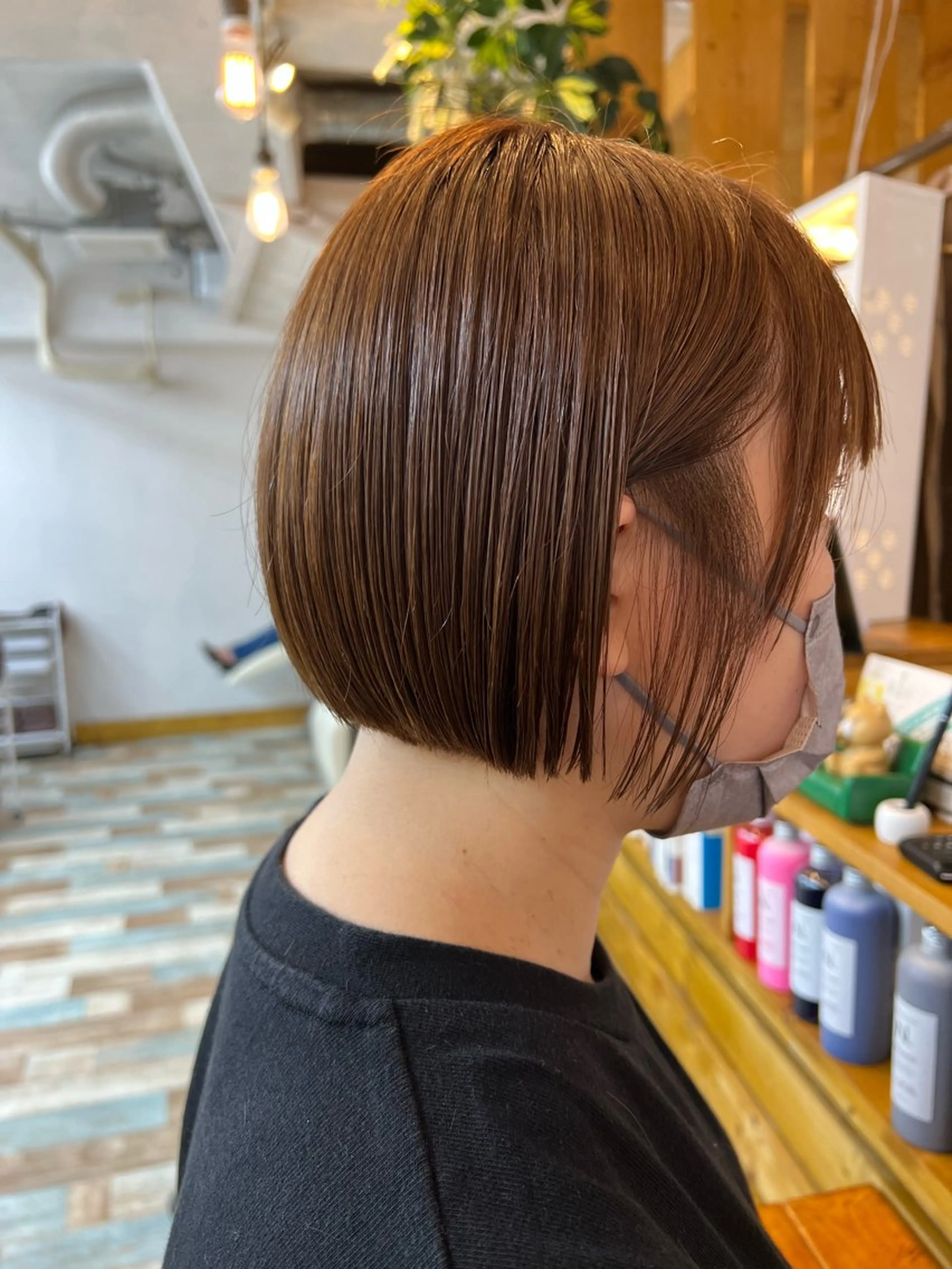 ショート カラー ボブ KANA/ボブ/ インナーカラー/艶髪のヘアスタイル