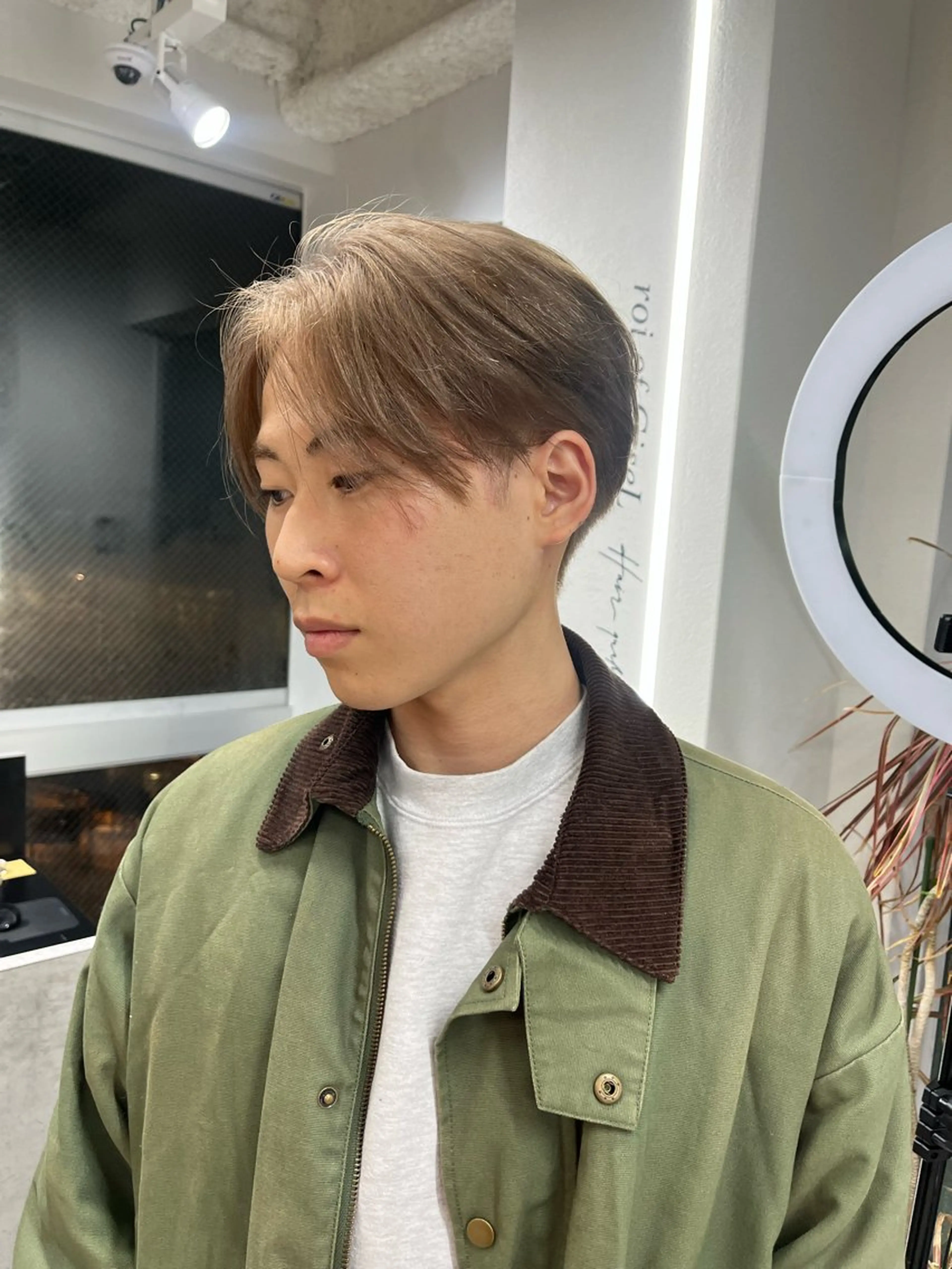 カラー メンズ dao/ミルクティー /ブラウン/ブロンドのヘアスタイル