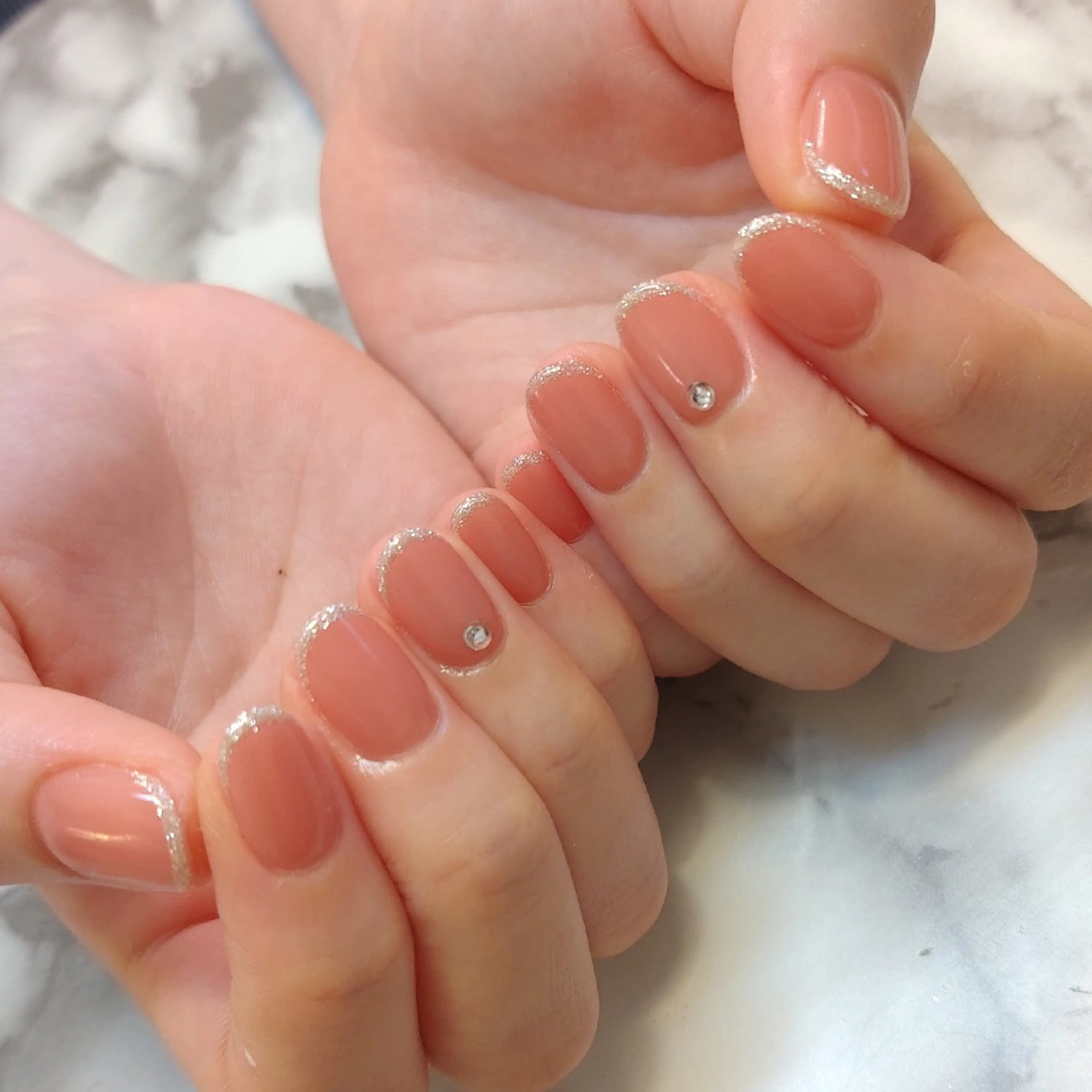 ネイル フレンチネイル ジェヌインネイル 河内のネイルデザイン