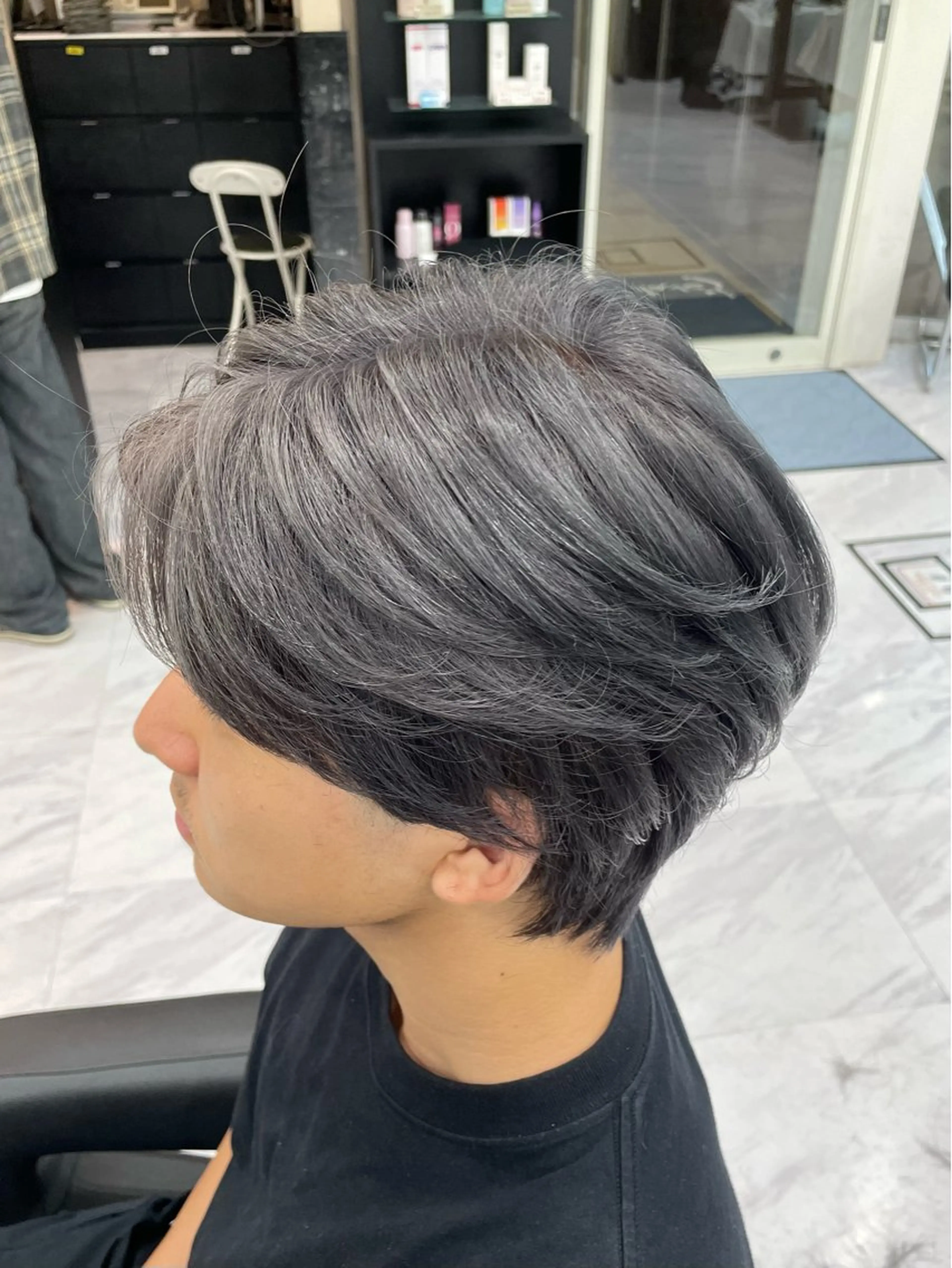 カラー メンズ シルバー カット ヘアカラー 🍒KUMAGAI 🍒のヘアスタイル