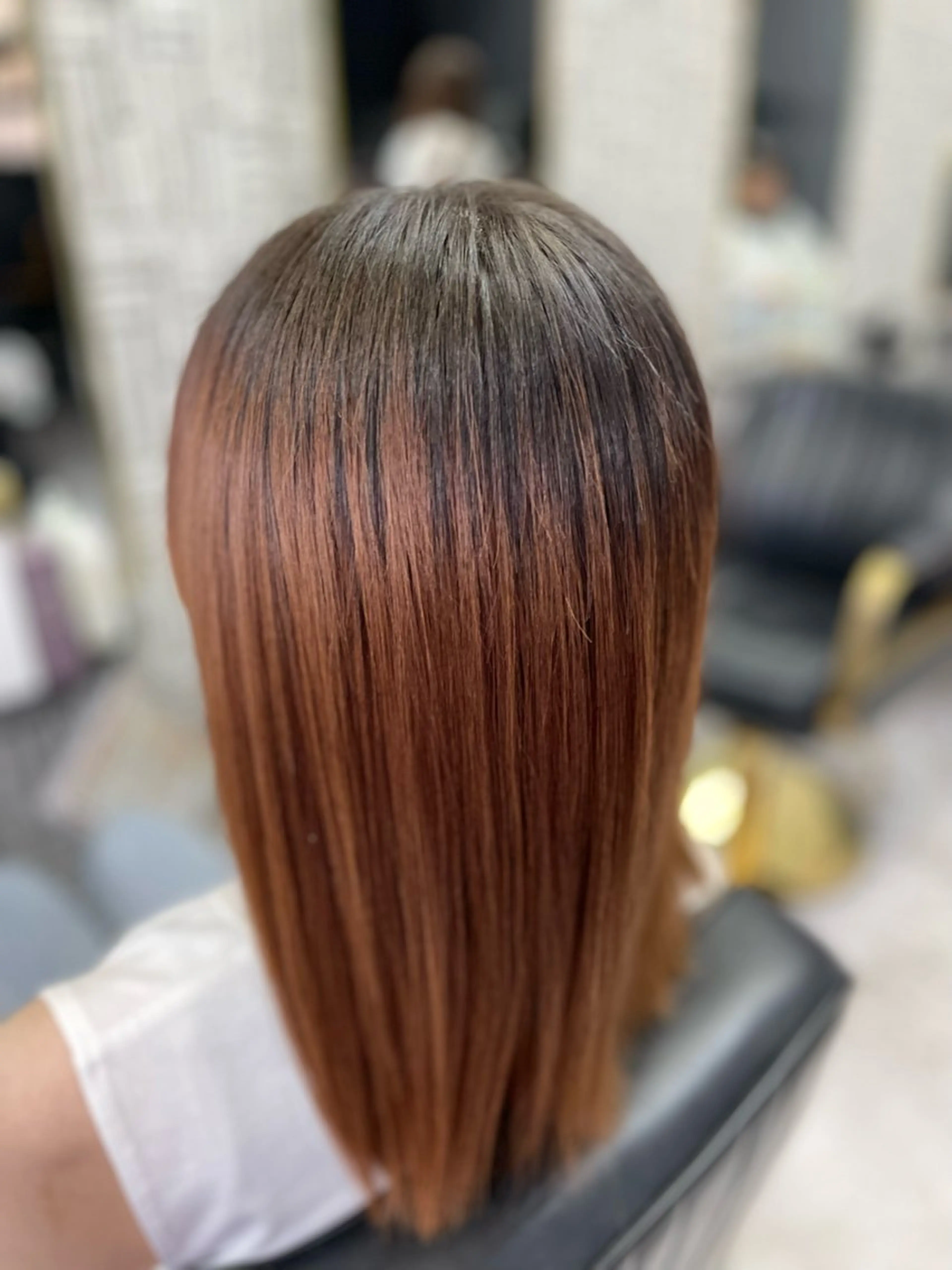 ロング カット 縮毛矯正 トリートメント 篠原 侑作のヘアスタイル