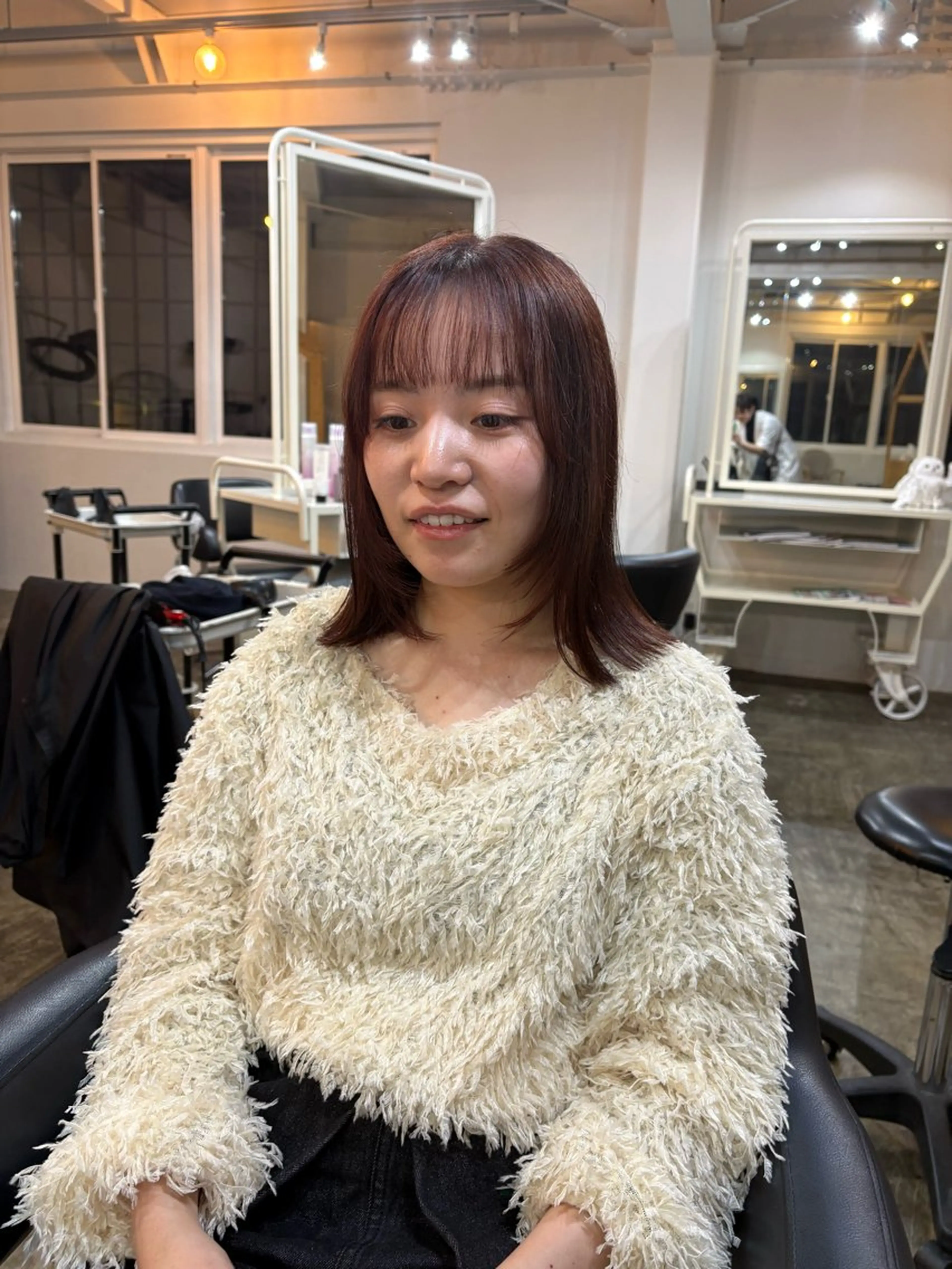 ミディアム ヘアカラー GROUND SEPT de jeux所属・fukuma hikariのヘアスタイル