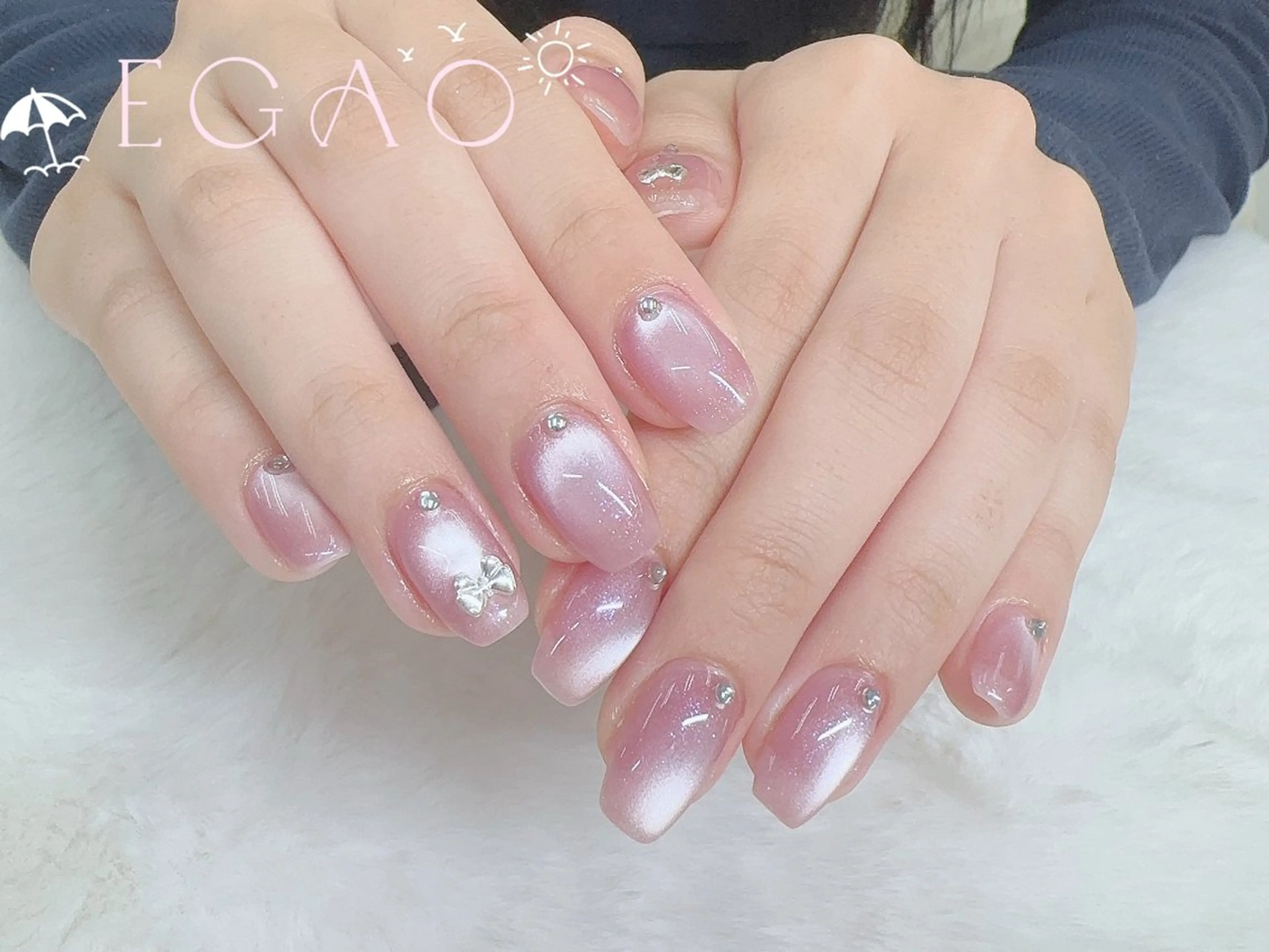 ネイル アートネイル フットネイル フレンチネイル ジェルネイル グラデーション ハンドネイル Egao Nail Salonのネイルデザイン