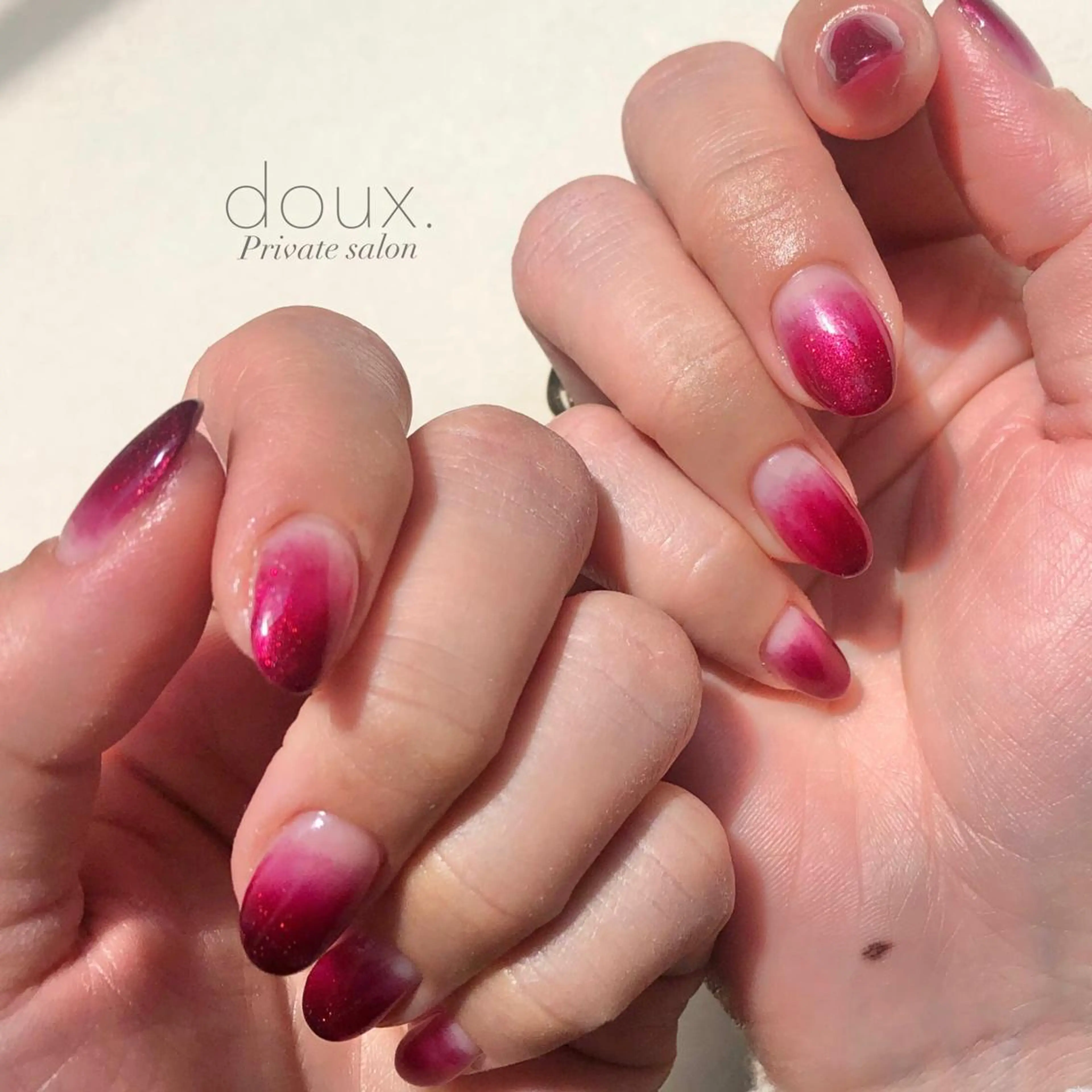 ネイル ラメ(グリッター) ラメグラデーション doux. nailのネイルデザイン