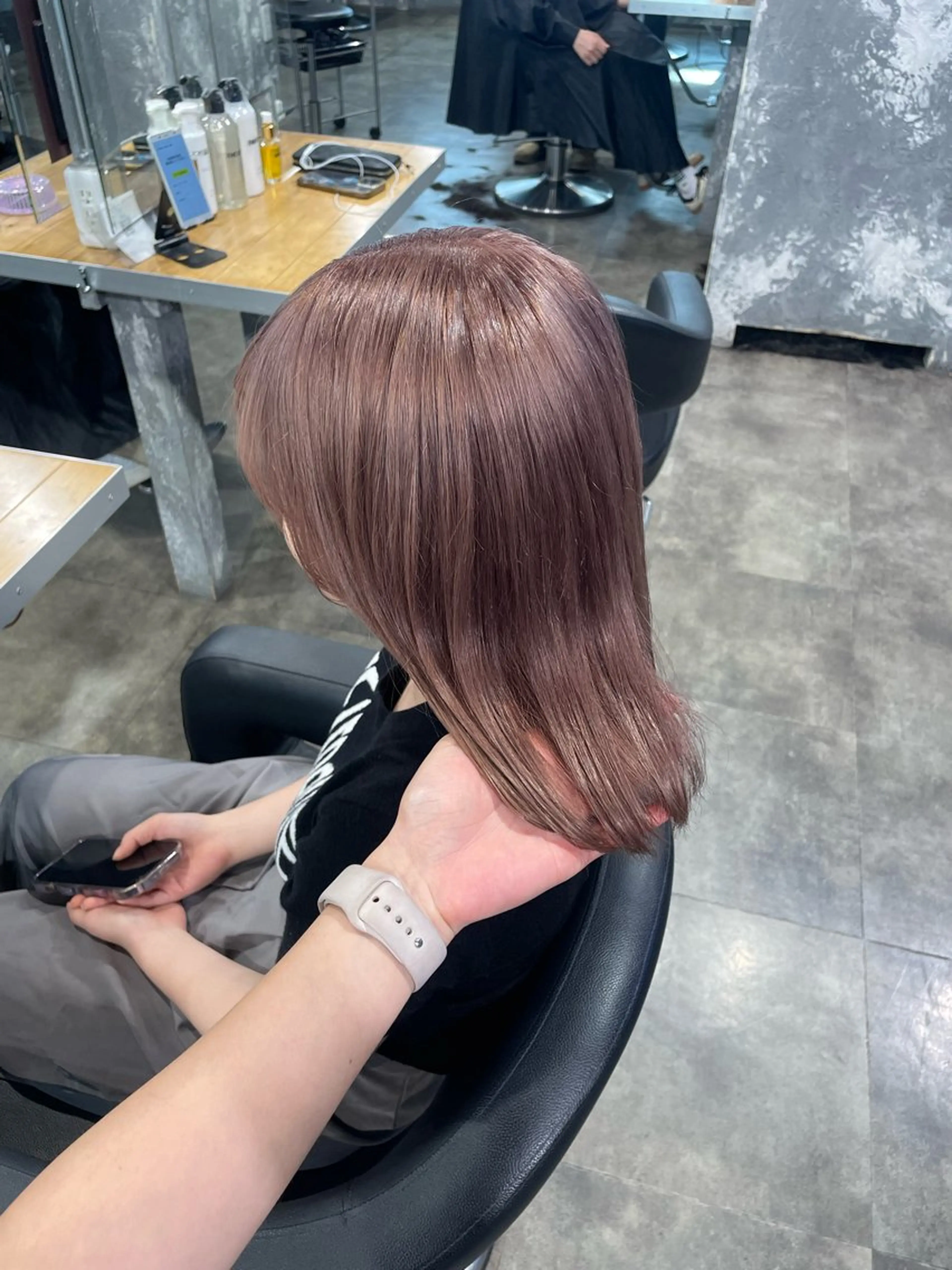 ミディアム カラー ヘアカラー ハイトーン 横浜💞ミオのヘアスタイル
