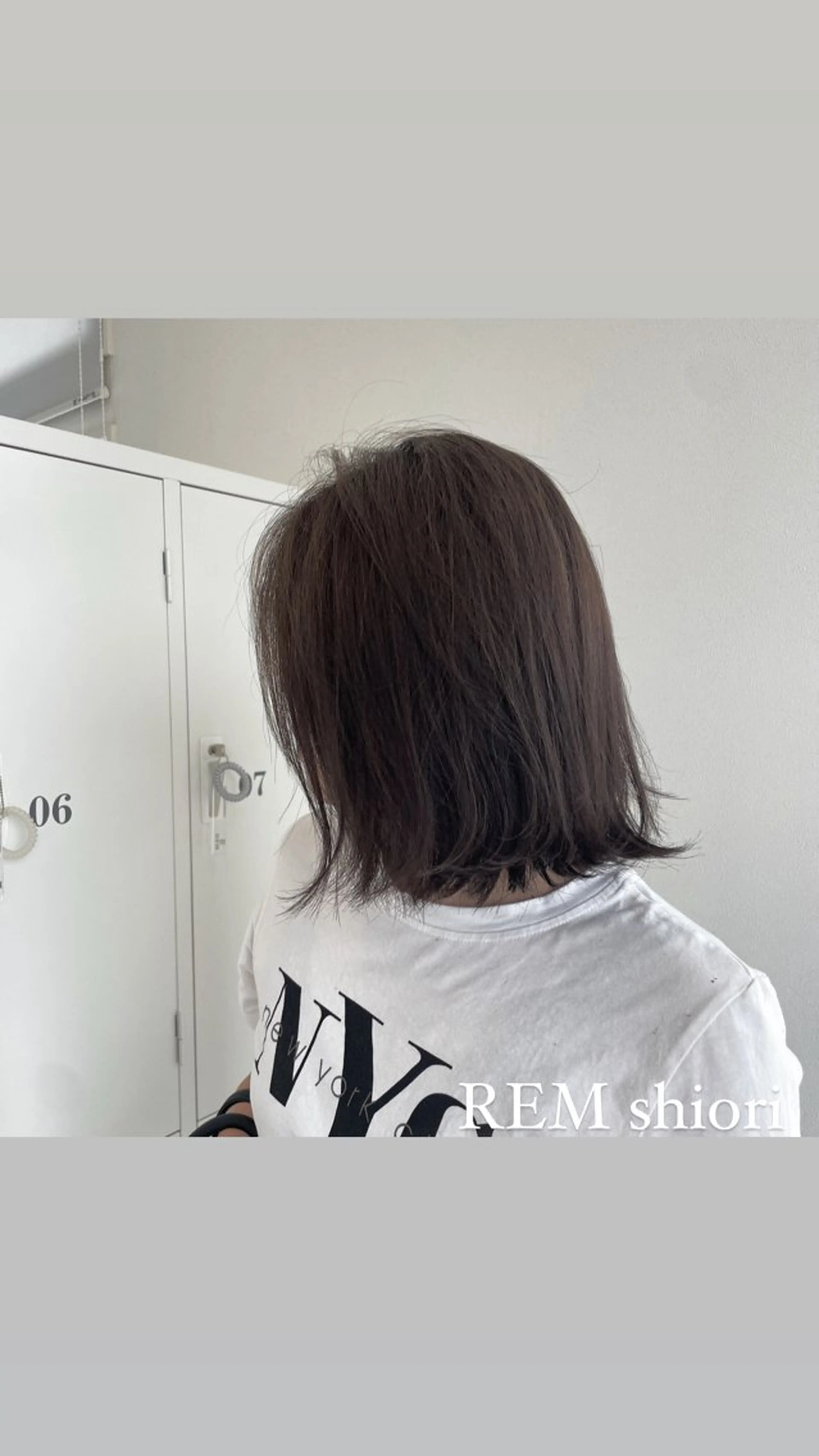 カラー グレージュ ハイライトカラー オレンジ REM天童店所属・REM天童店 伊藤汐里のヘアスタイル