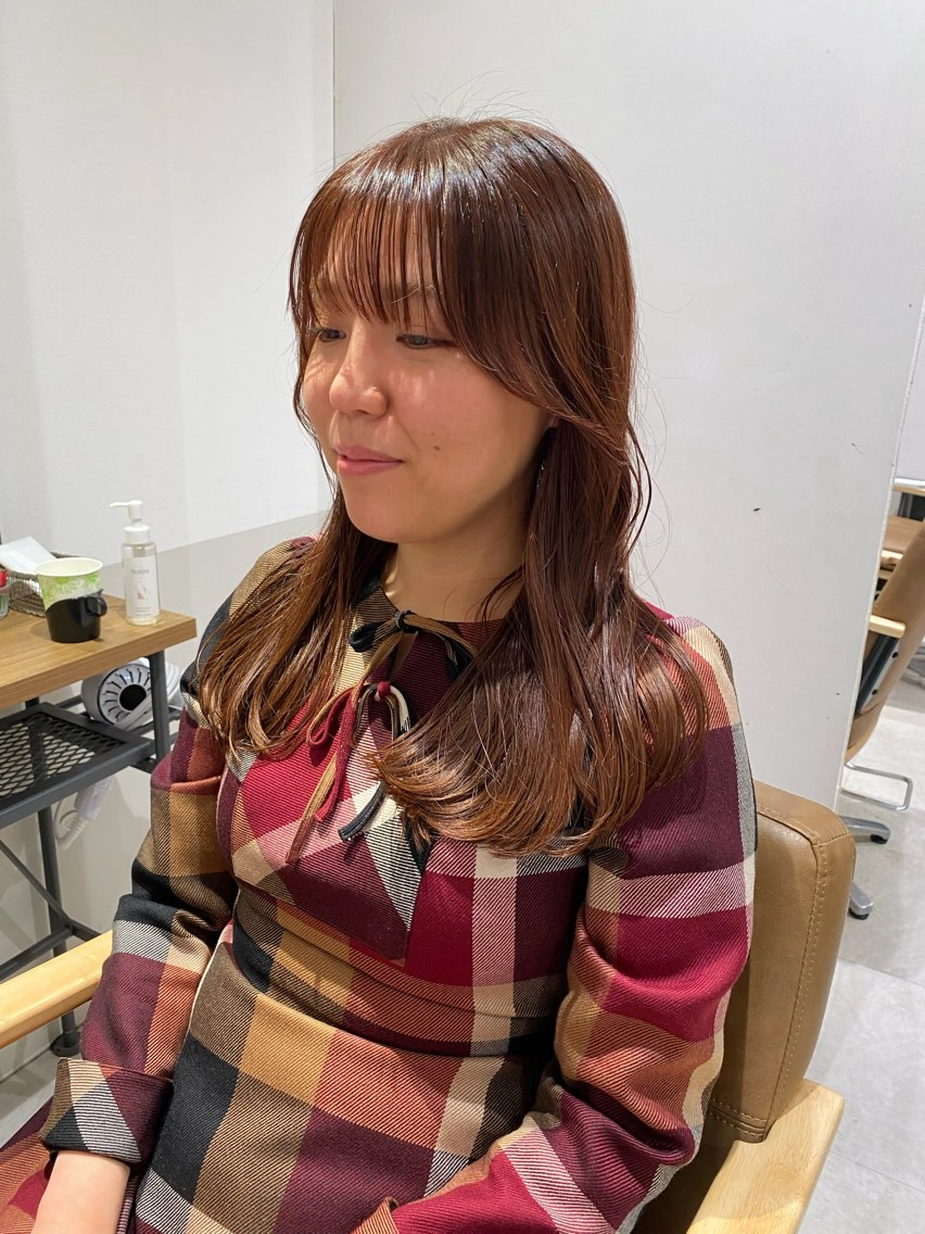 セミロング カラー 顔周りカット 韓国風ヘア クロスパーマ🥇韓国 ヘア🇰🇷濵田航希のヘアスタイル