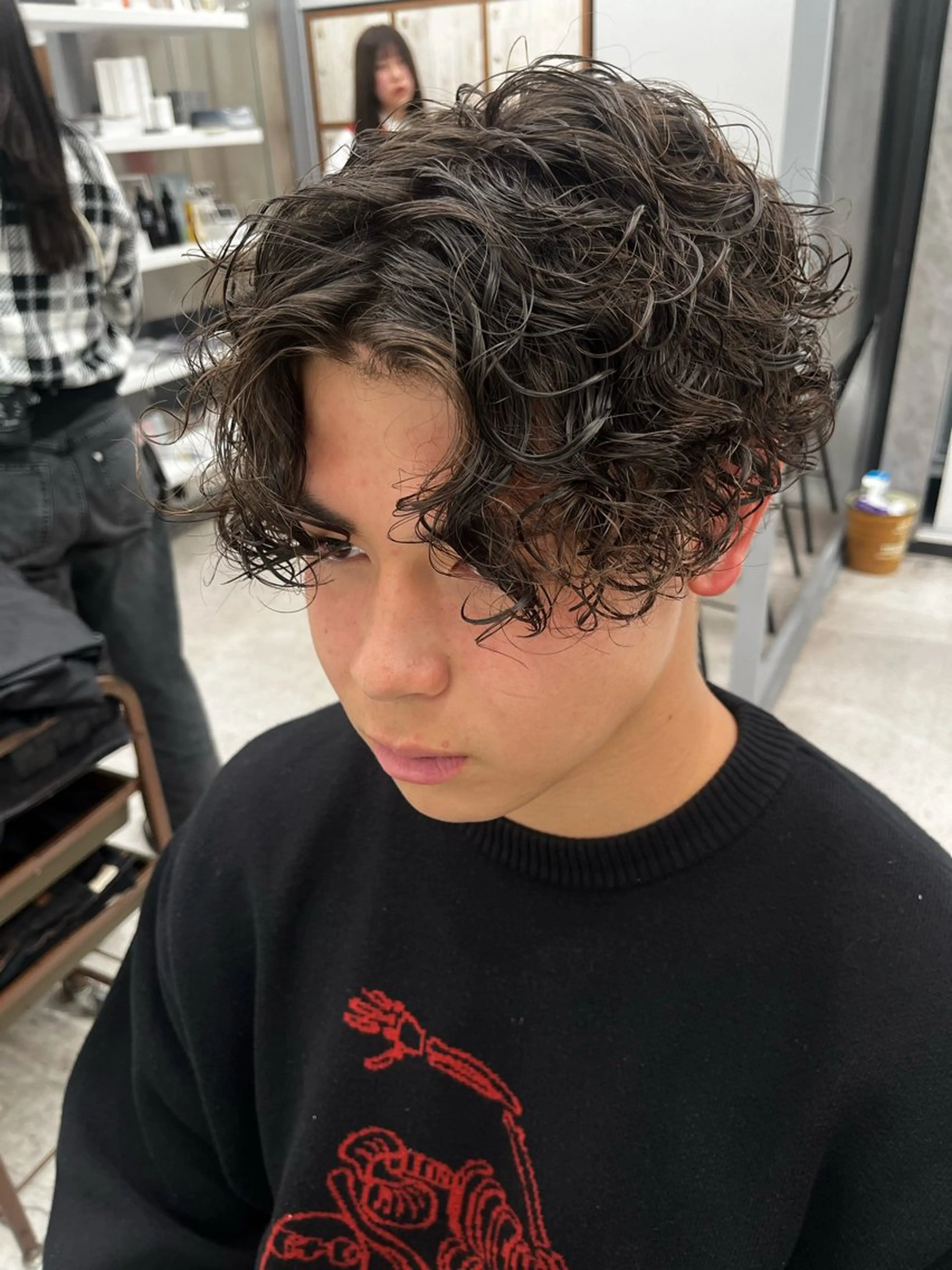 パーマ メンズ カット パーマ 🍐シャドウパーマ メンズ特化/守岡🍐のヘアスタイル