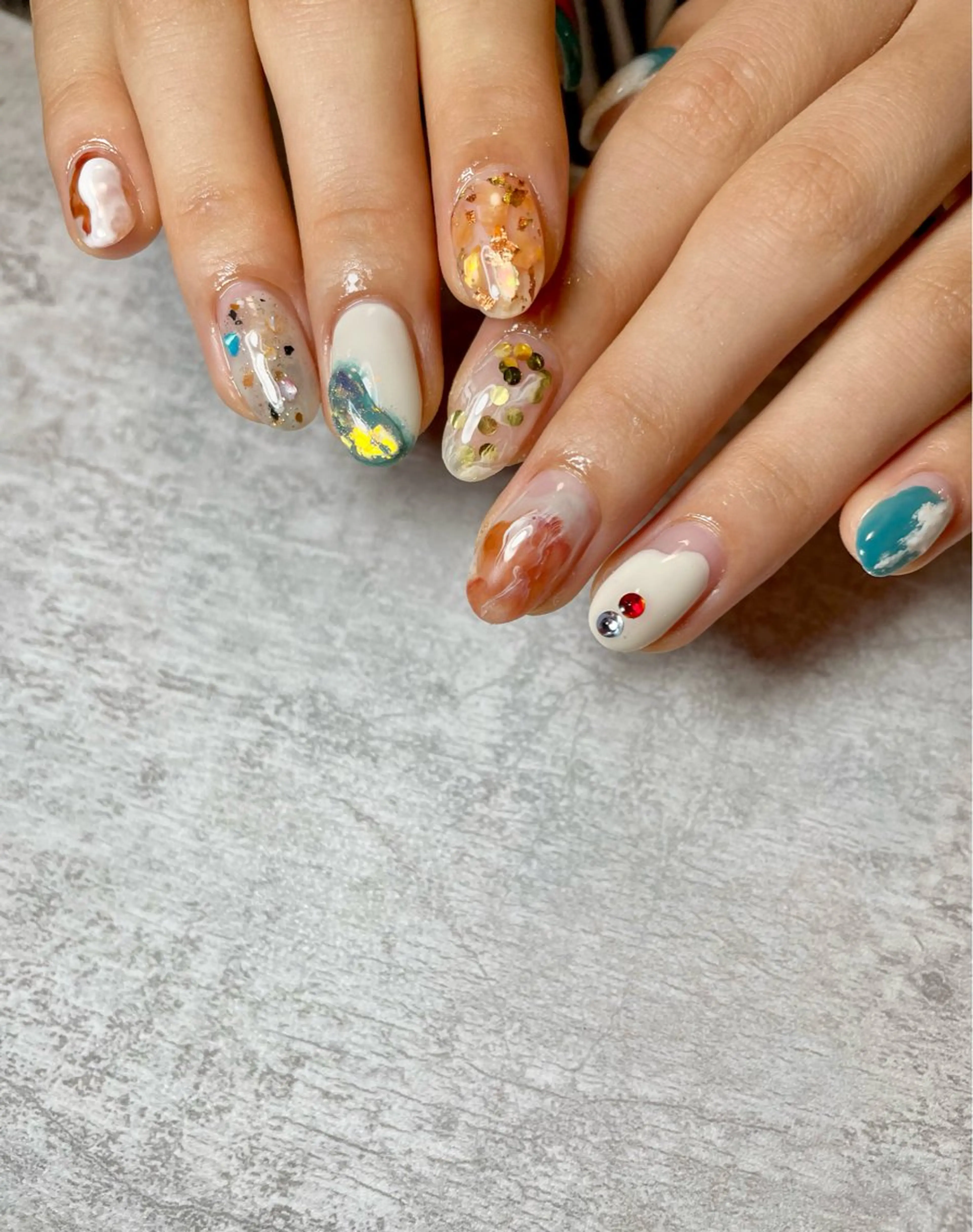 ネイル 持ち込み ニュアンスネイル BEAUTY GARDEN 【nail salon unseul】所属・nana .のネイルデザイン