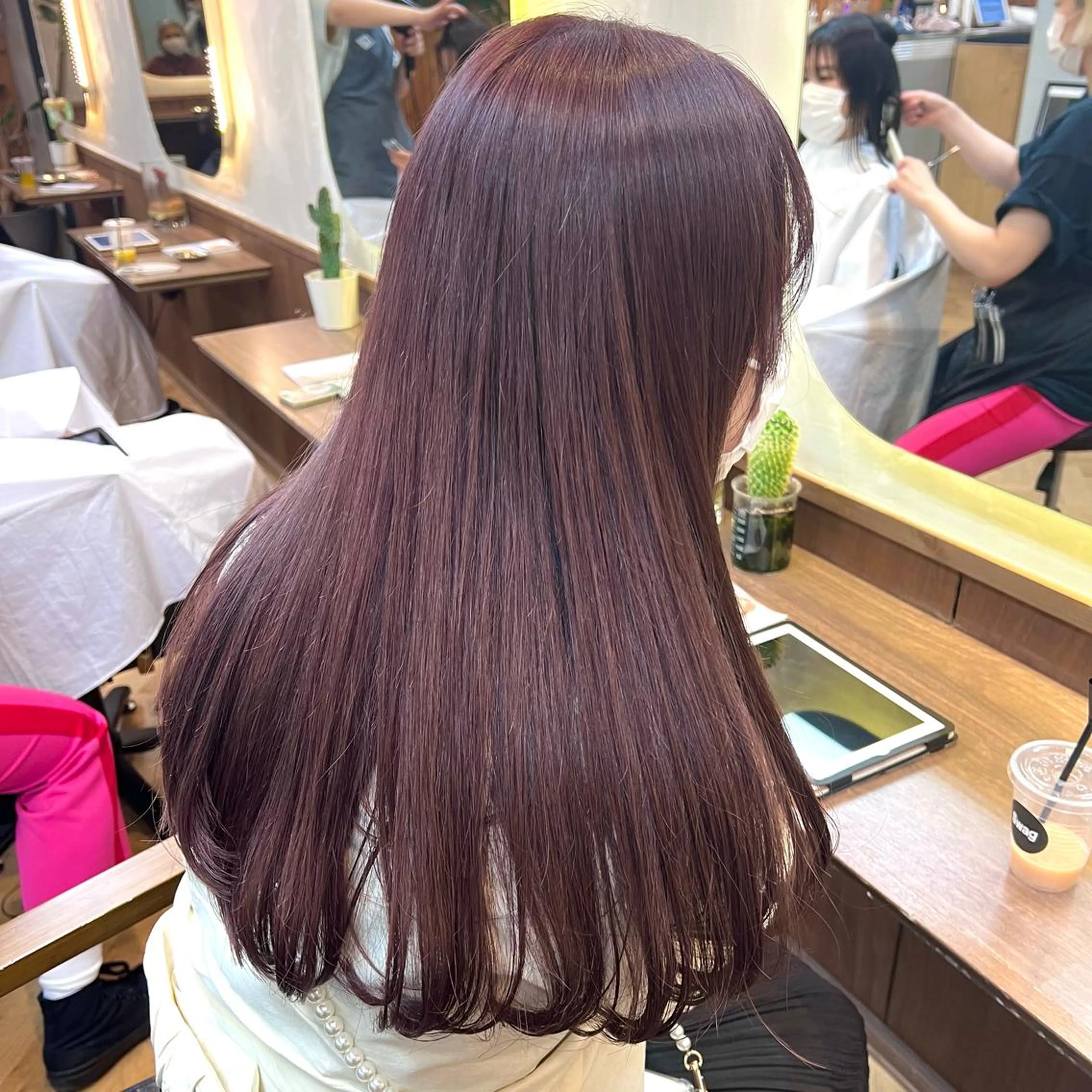 ロング カラー パーマ ヘアアレンジ メンズ キッズ ネイル マツエク・マツパ アイブロウ ブラウン カット ヘアカラー EMANON梅田店所属・前川 朋香のヘアスタイル