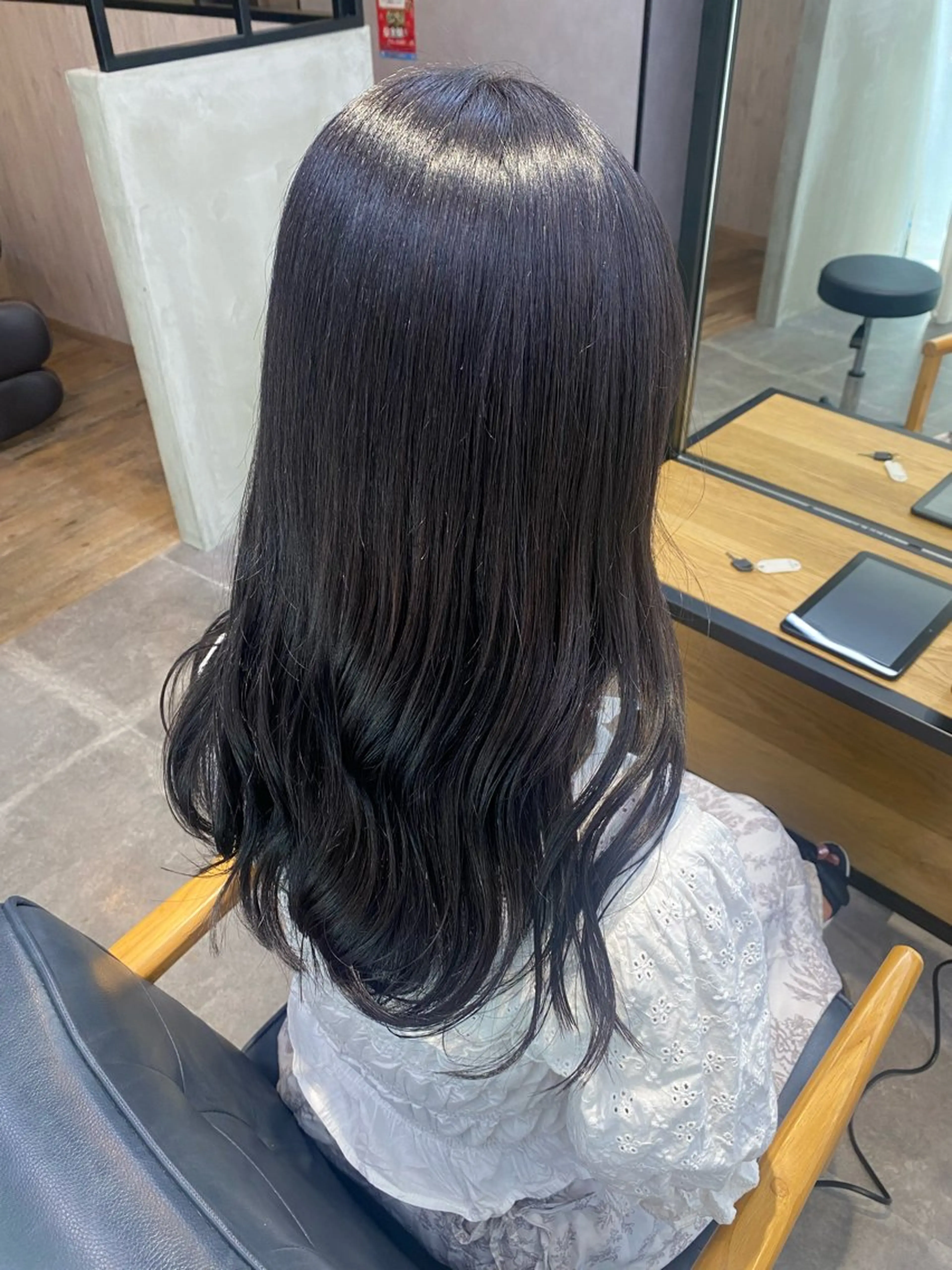 セミロング カラー 韓国×髪質改善カラー 💎hinaのヘアスタイル