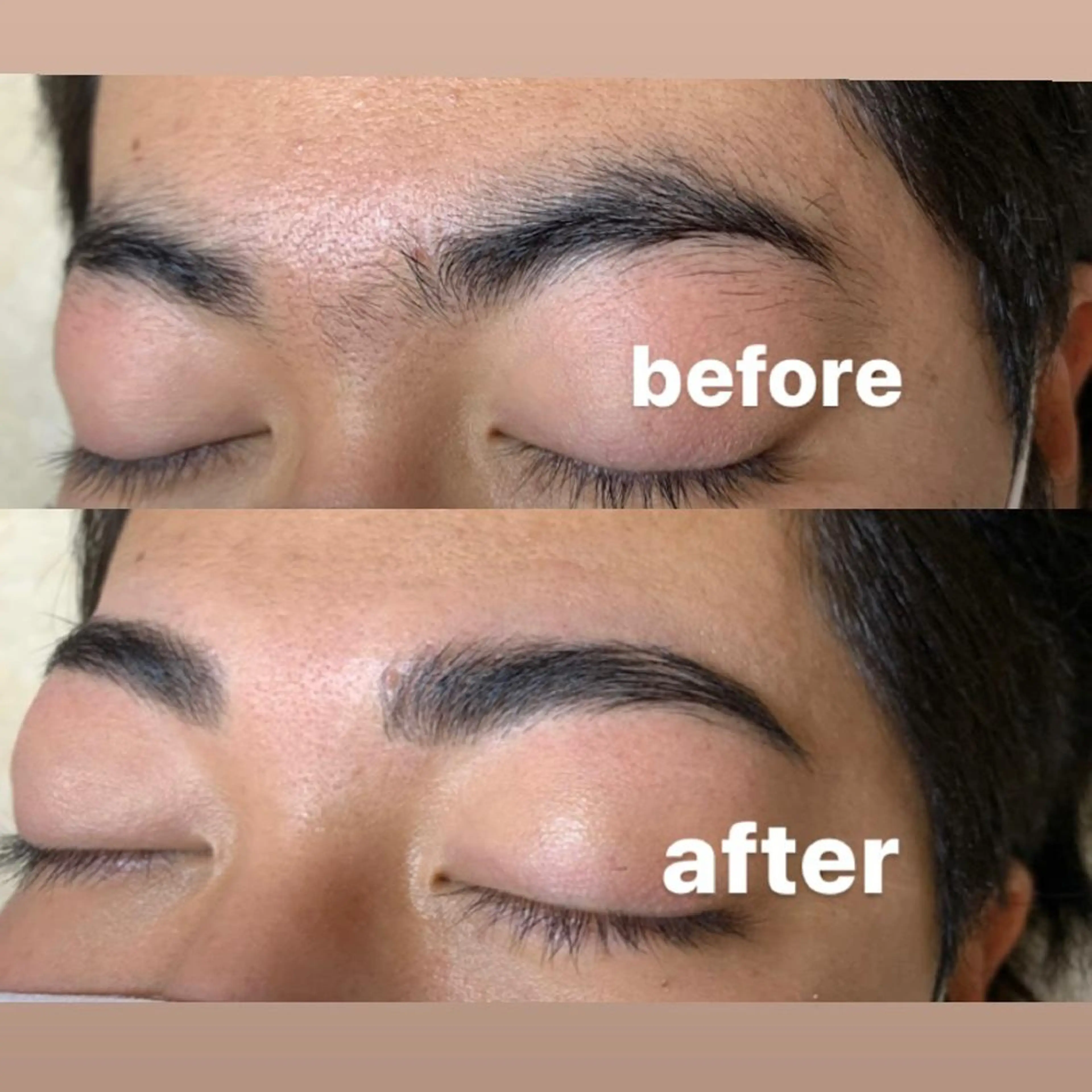 メンズ アイブロウ ハリウッドブロウリフト メンズアイブロウ 眉毛ワックス脱毛 mee三軒茶屋 店長 Miki 🌼のマツエク・マツパデザイン