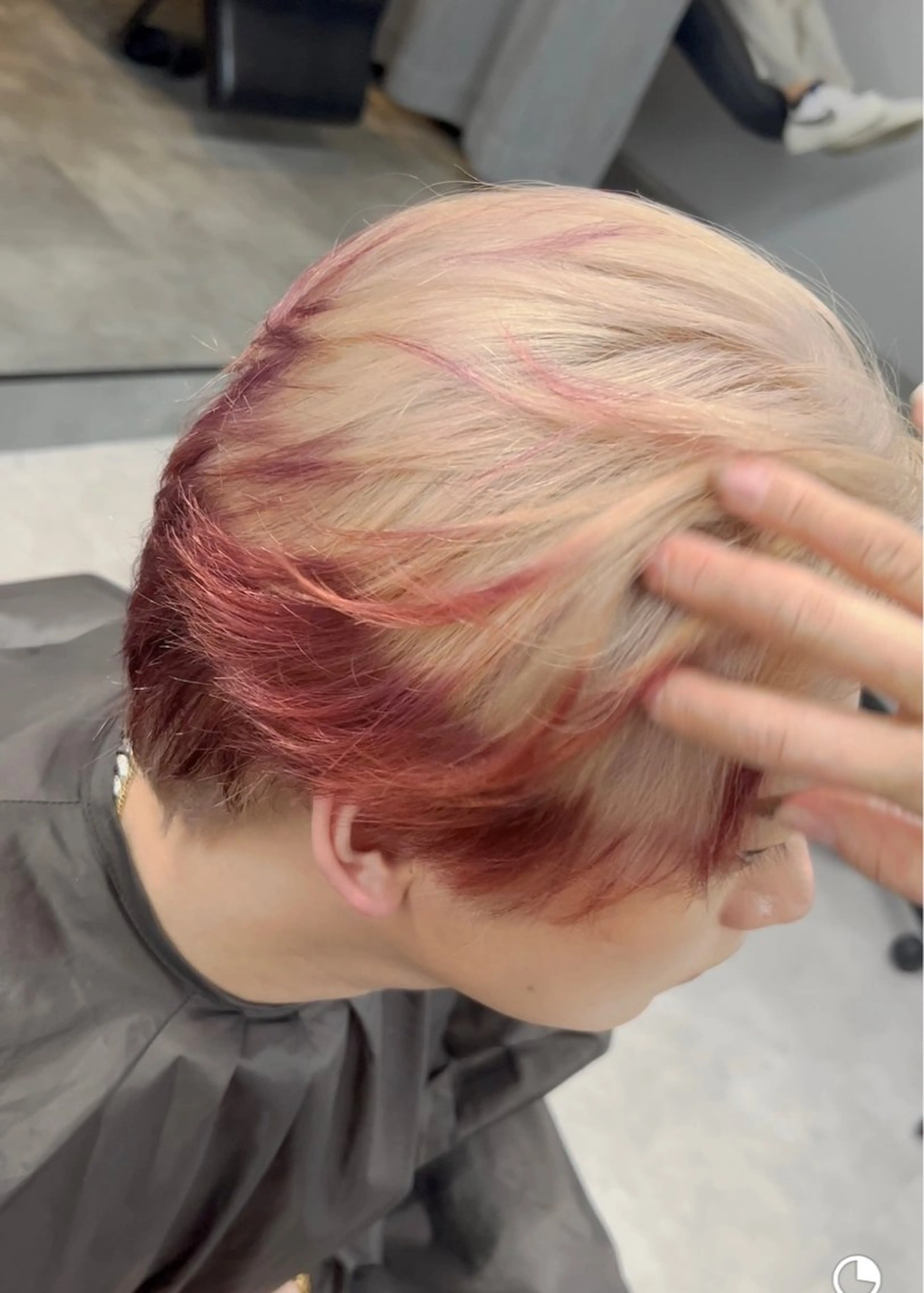 カラー メンズ 曲がる縮毛矯正 LIBER 　岩名のヘアスタイル