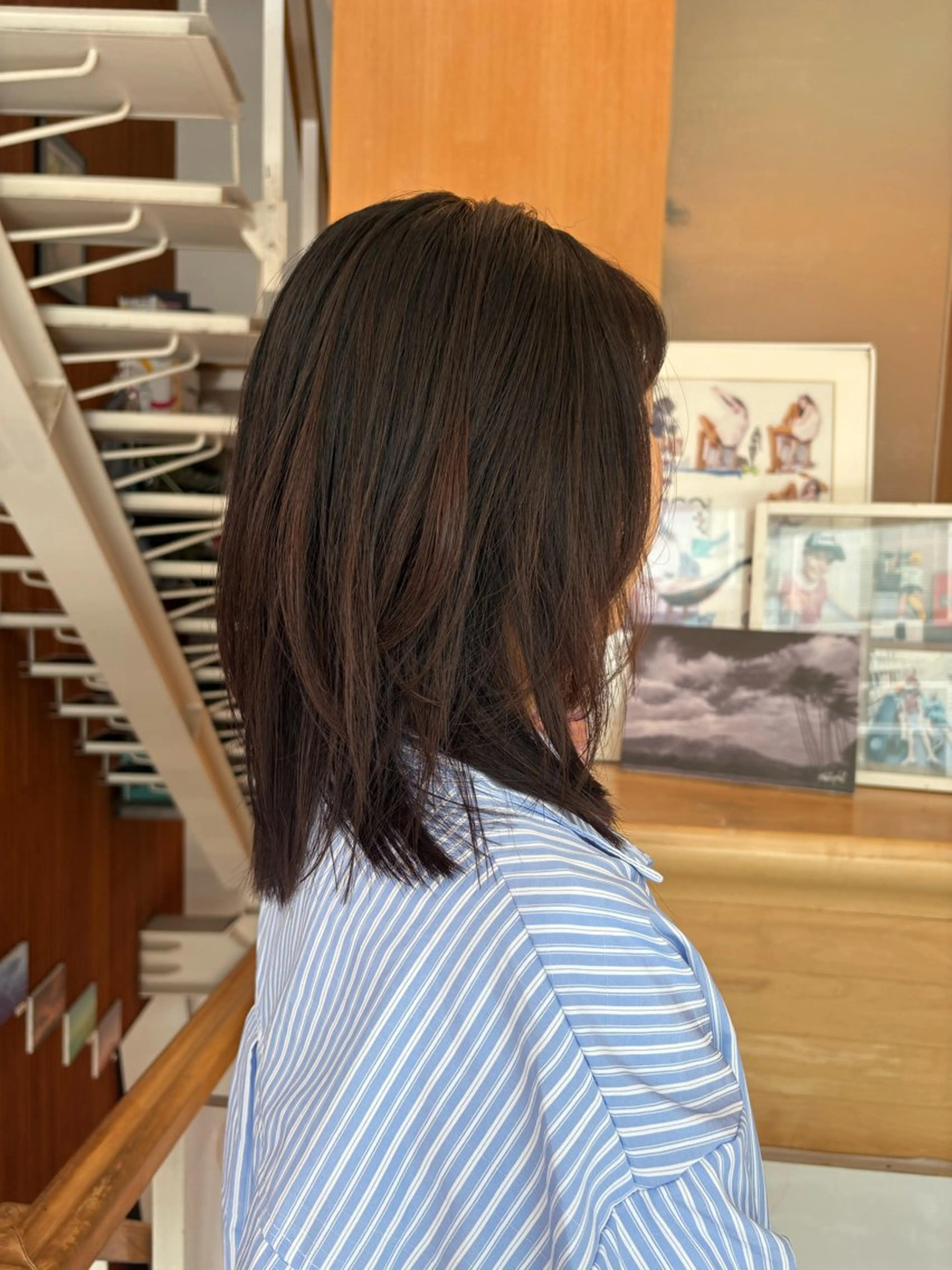 ミディアム カット 🌻おおとみはな/ ボブ/Wカラー🌻のヘアスタイル