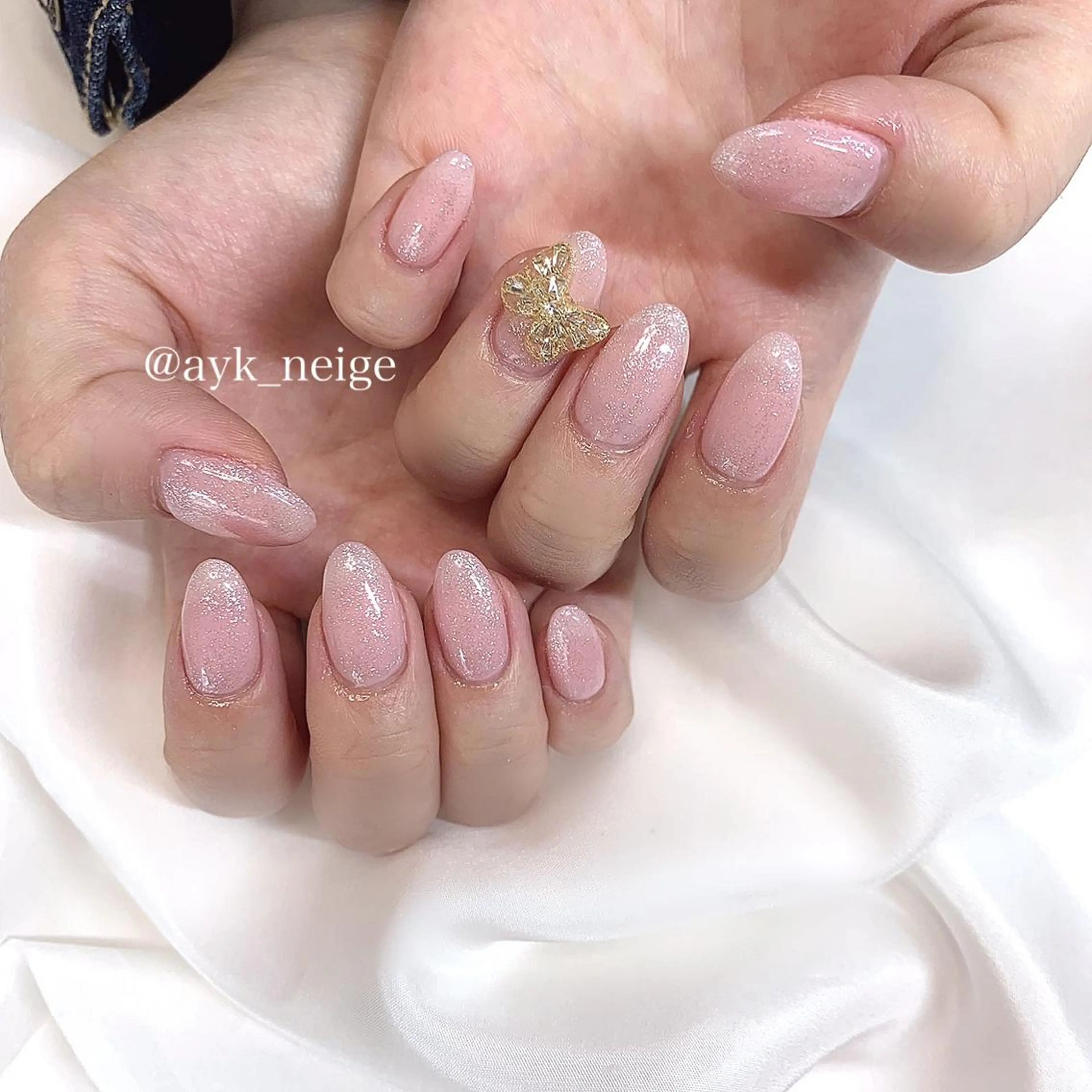 ネイル フットネイル 氷ネイル・うるうるネイル 韓国ネイル マグネットネイル 冬ネイル n'eige nail所属・大谷 綾香のネイルデザイン