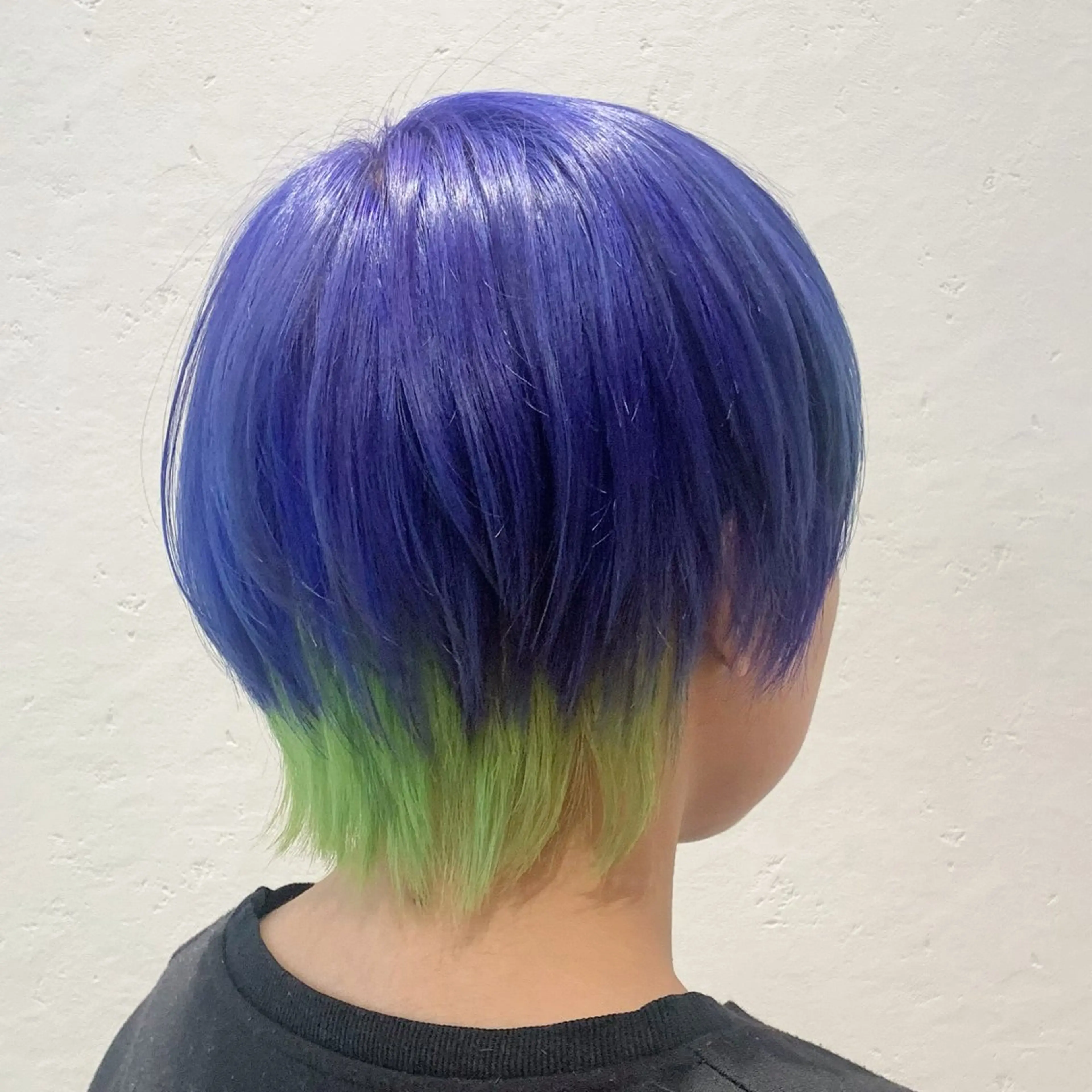 ショート カラー ヘアアレンジ アニメ髪・ウルフ🦇 樋口莉夏のヘアスタイル