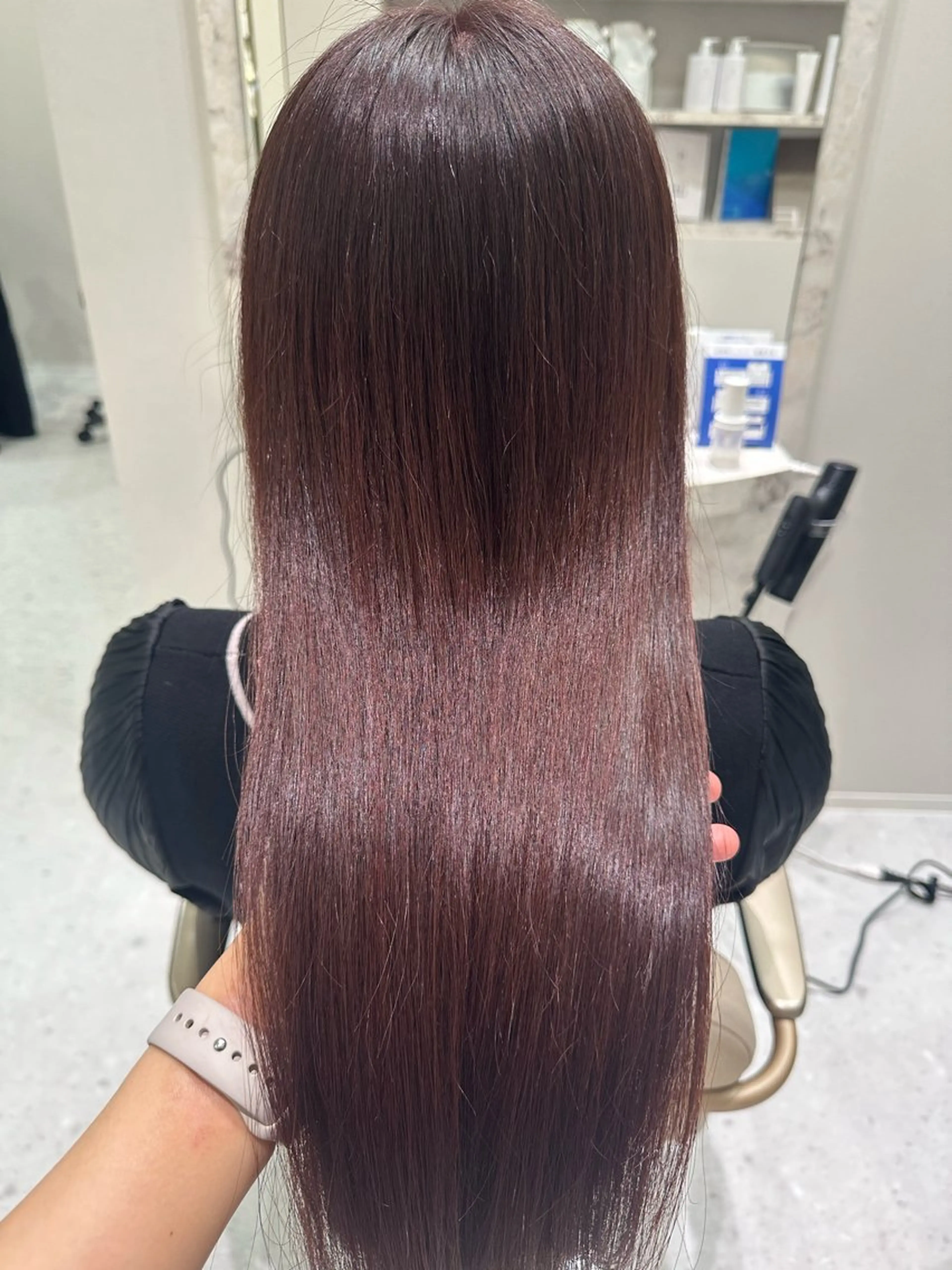 ロング カラー カット ヘアカラー 縮毛矯正 トリートメント 韓国レイヤー✨ yasuko銀座のヘアスタイル