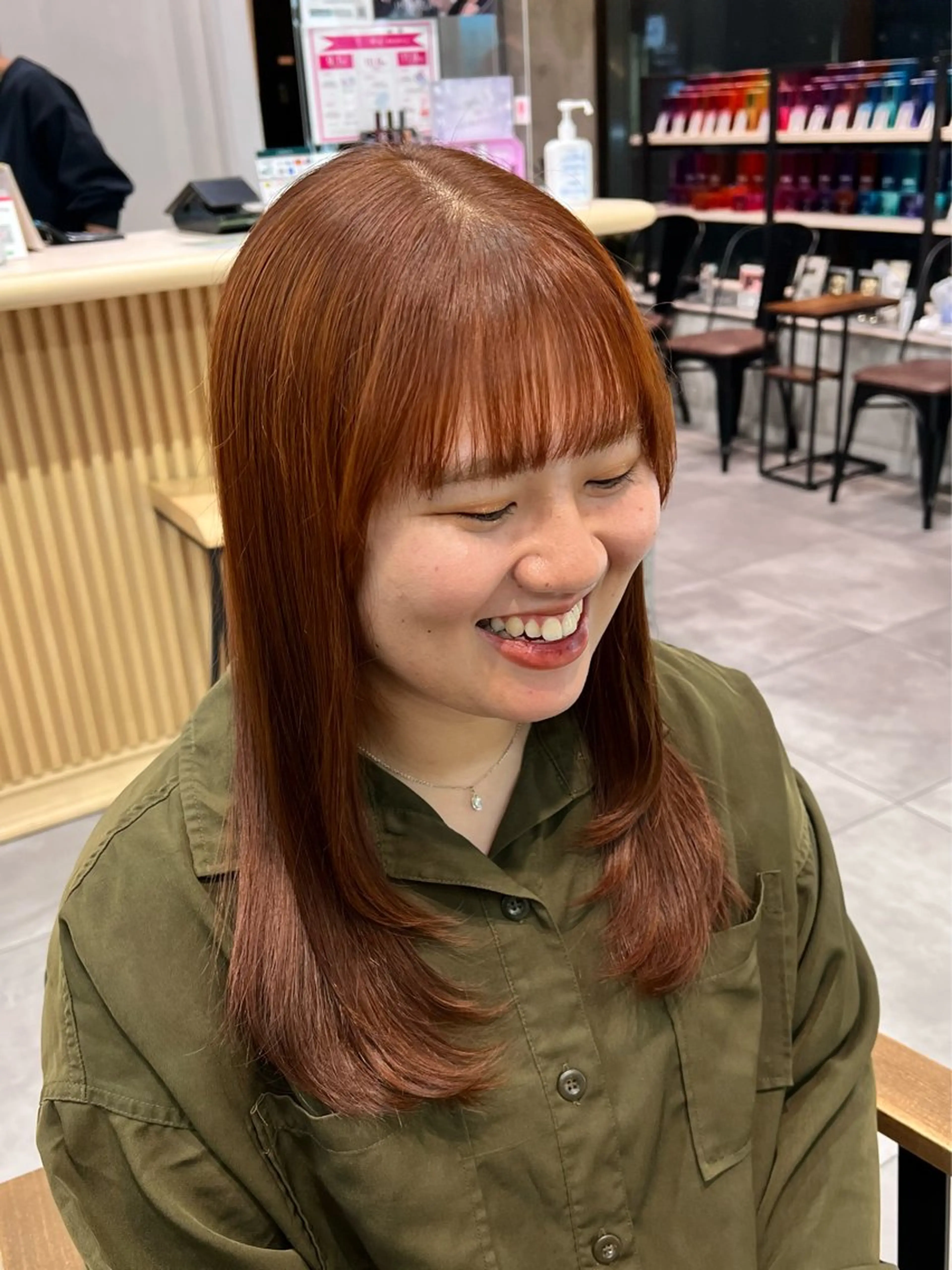 ロング 顔まわりレイヤー レイヤーカット 🌞レイヤー×カラー 前川那津美🌞のヘアスタイル