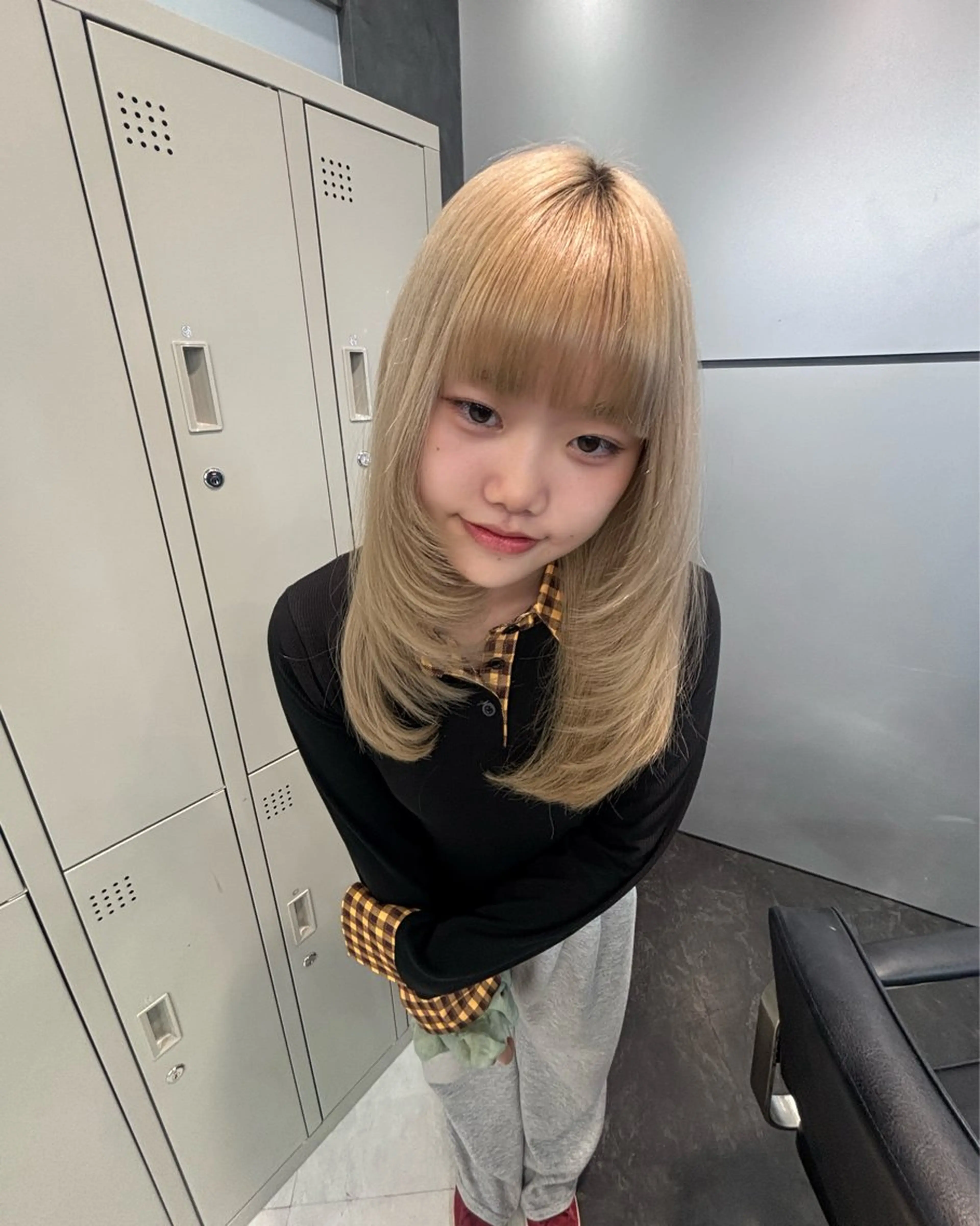 ロング カラー ヘアアレンジ キッズ ミルクティー/ピンク カラー/ みう🎀のヘアスタイル