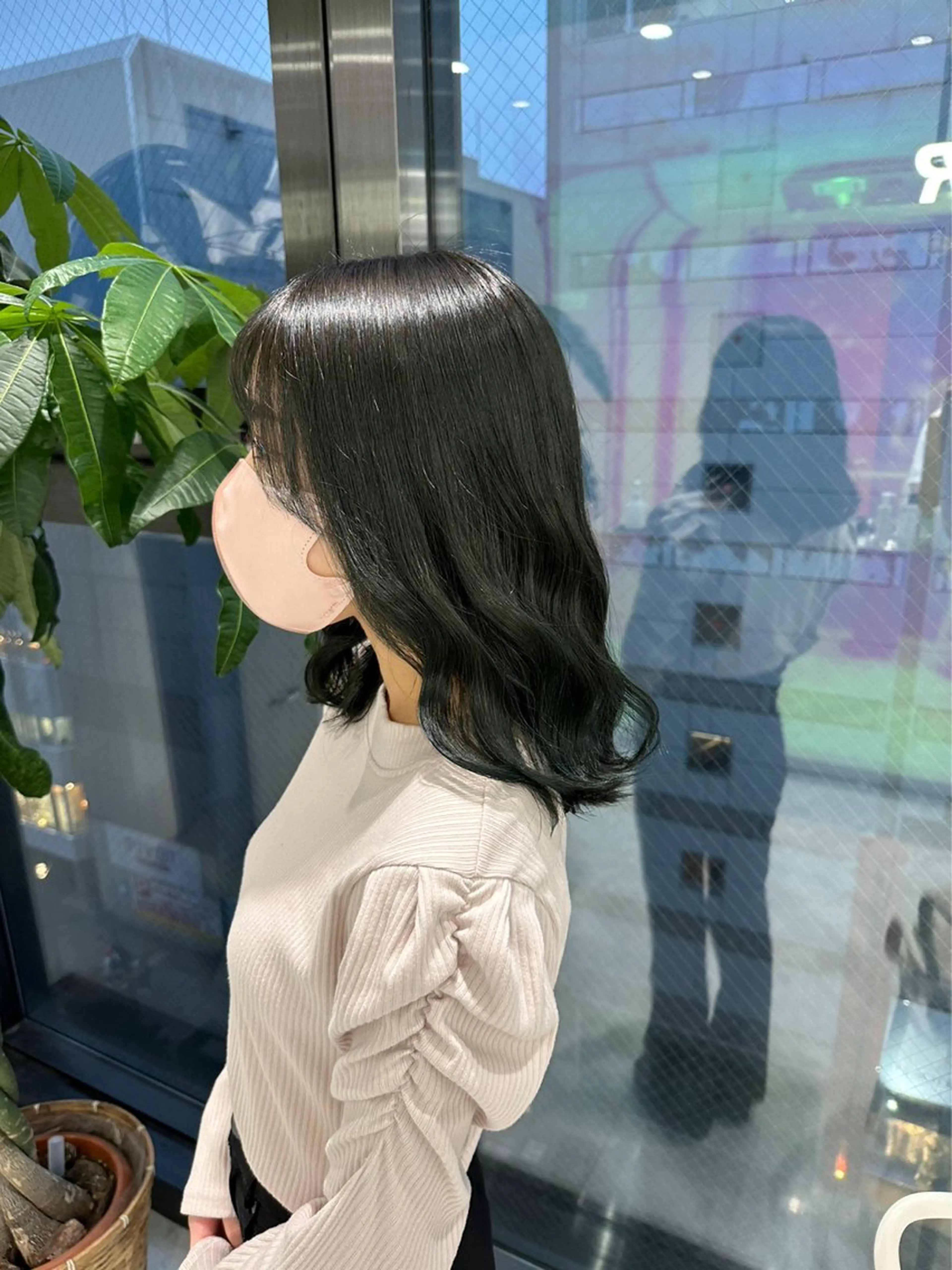 ミディアム カラー パーマ ヘアアレンジ メンズ 🤍透明感カラー🤍 ブリーチ🤍AINEのヘアスタイル