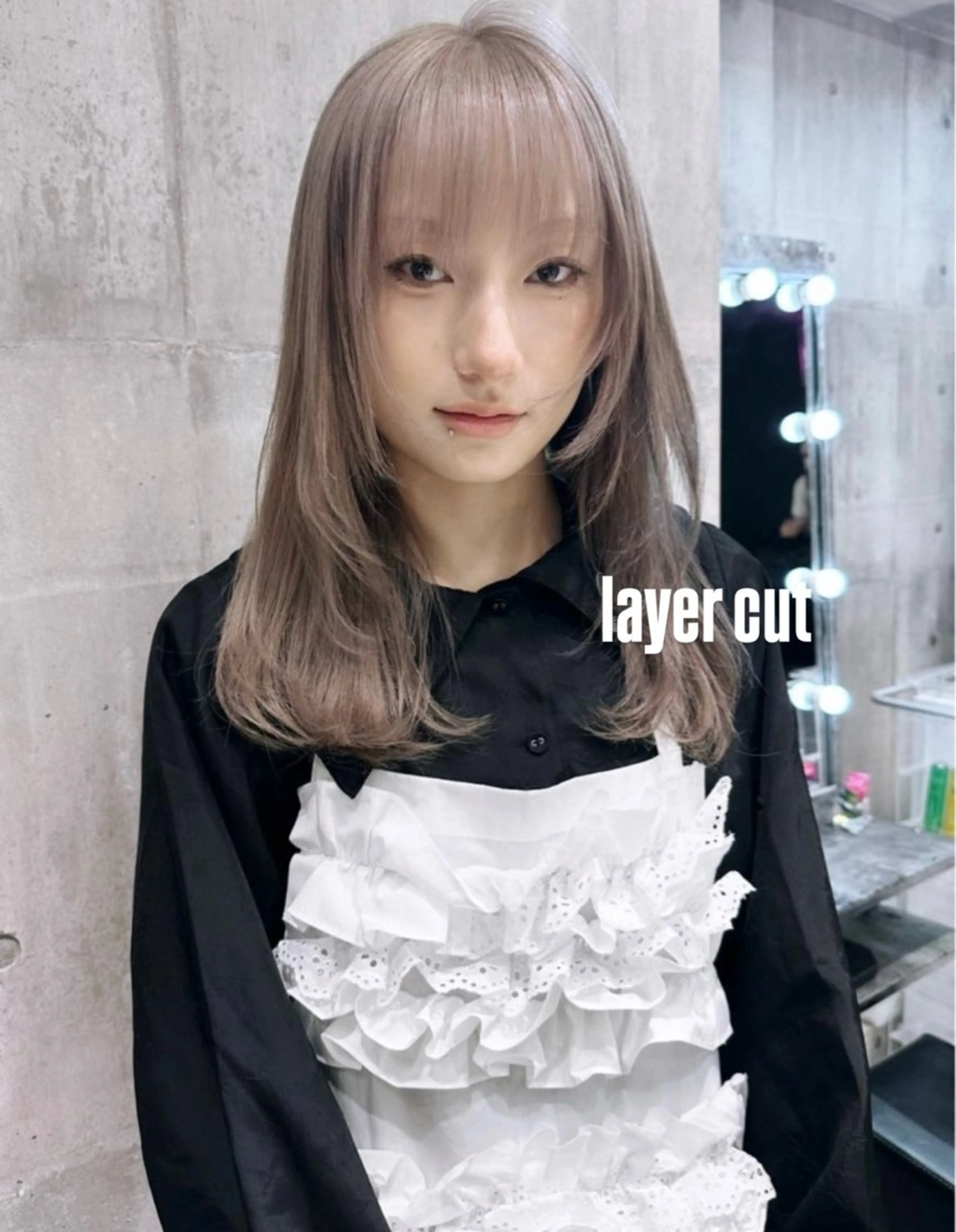 ロング ミルクティー/透明感 カラー🎀YURIAのヘアスタイル