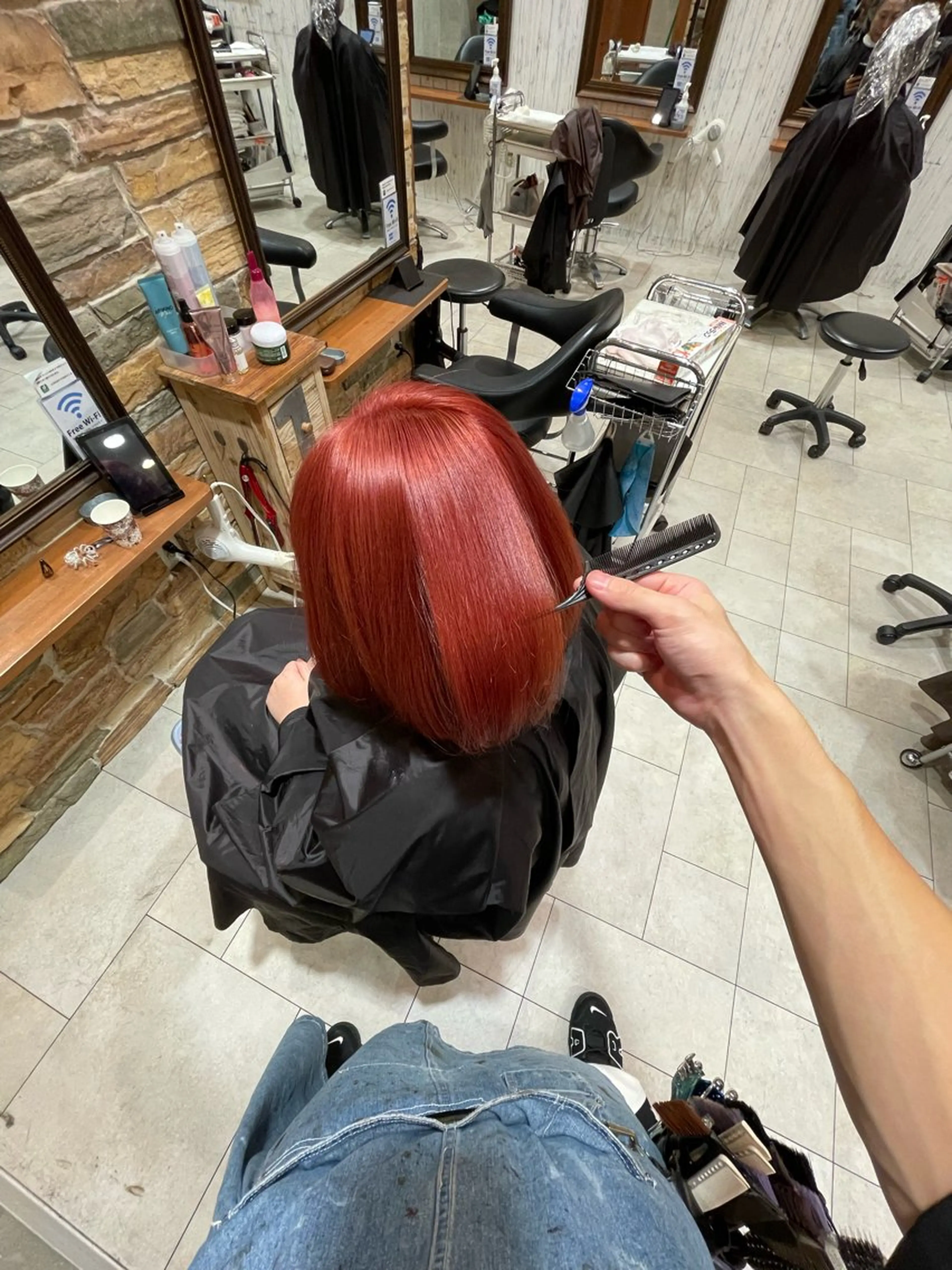 ミディアム カラー ヘアカラー tori六甲道所属・六反 仁哉のヘアスタイル