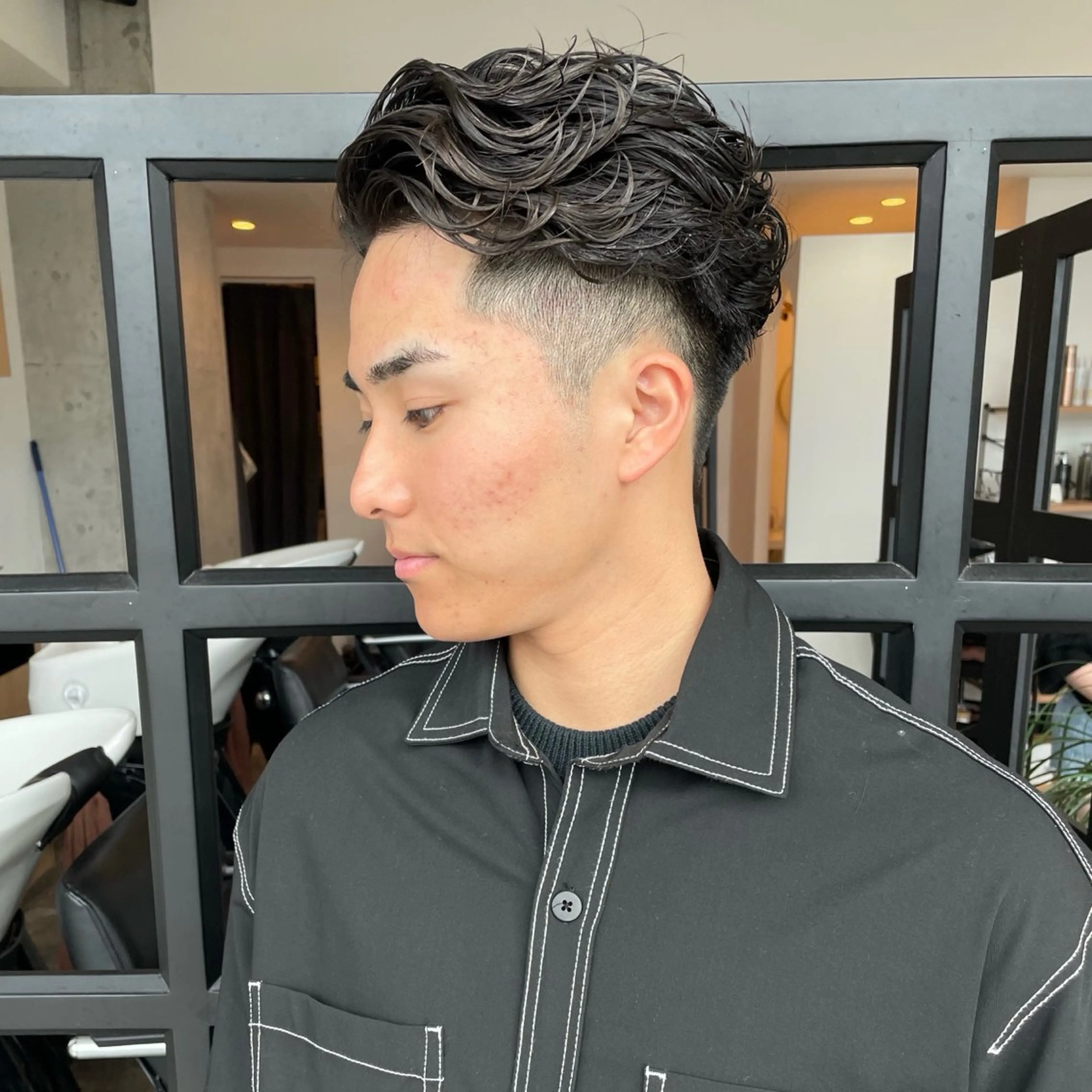 ショート パーマ メンズ ビジネス メンズパーマ ニュアンスパーマ 堀江将太朗/恵比寿/ メンズカットのヘアスタイル