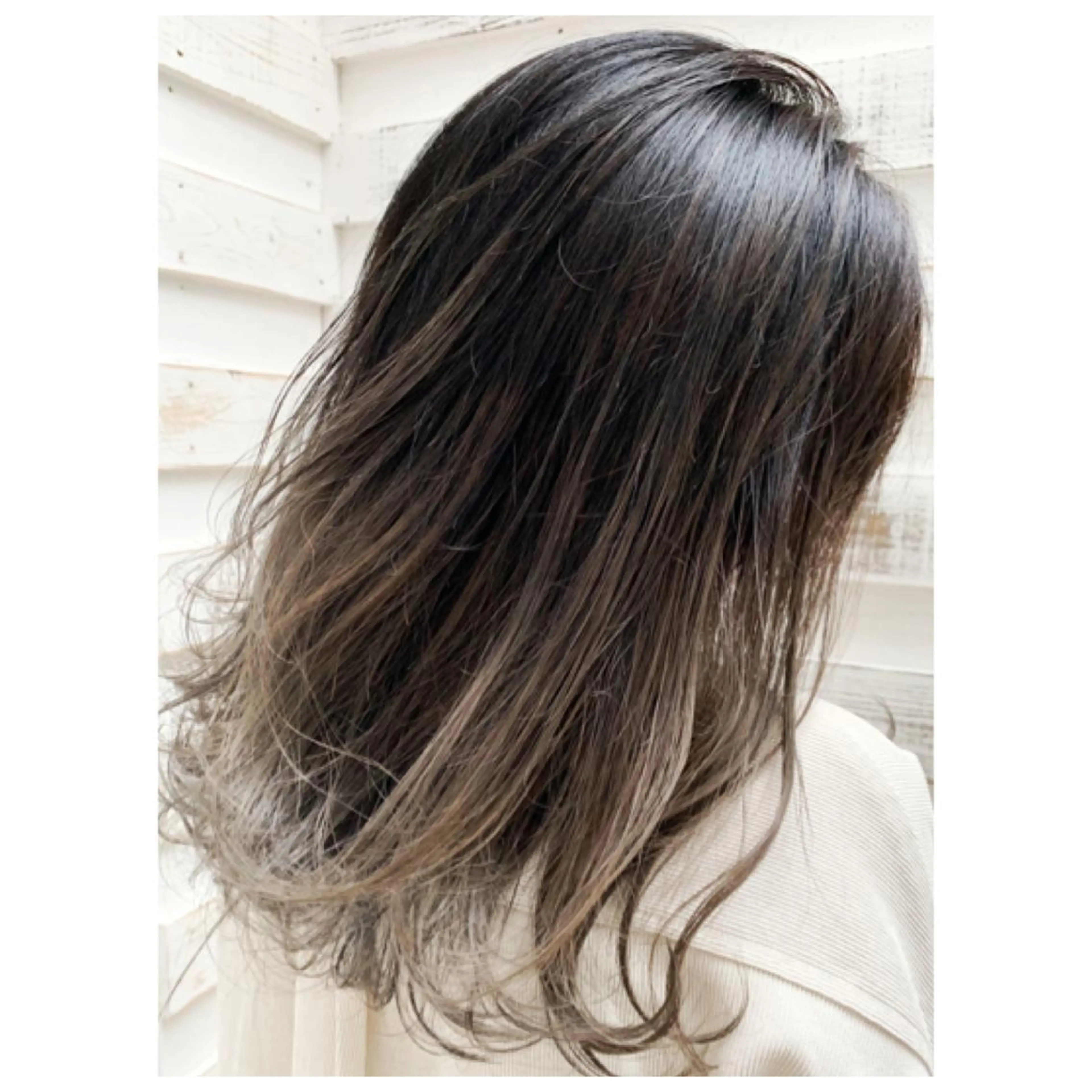 セミロング カラー ヘアアレンジ 指名支持率NO.1 スタイリストのヘアスタイル