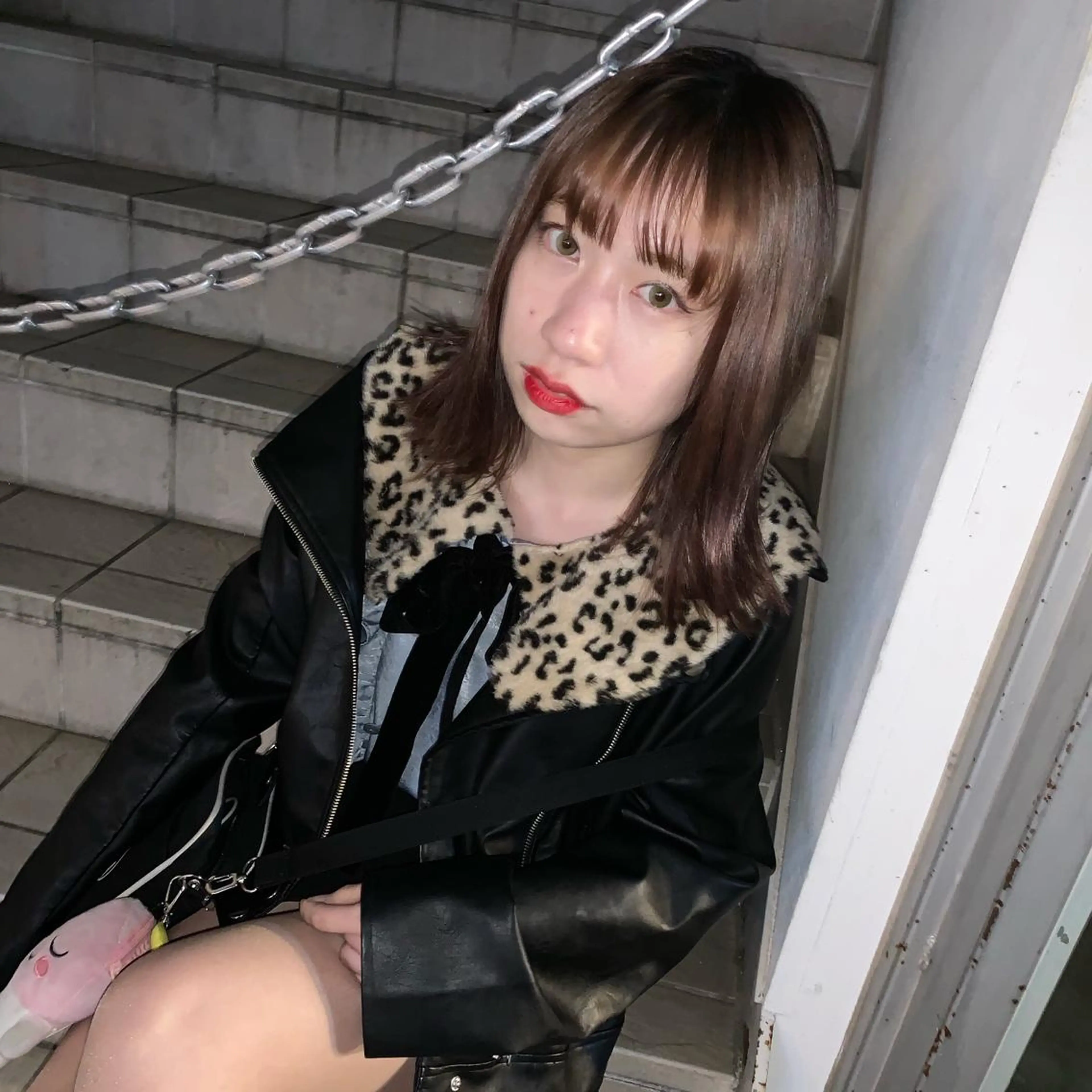 ミディアム カラー ピンクベージュ/新潟 万代/高橋桃葉🍑のヘアスタイル