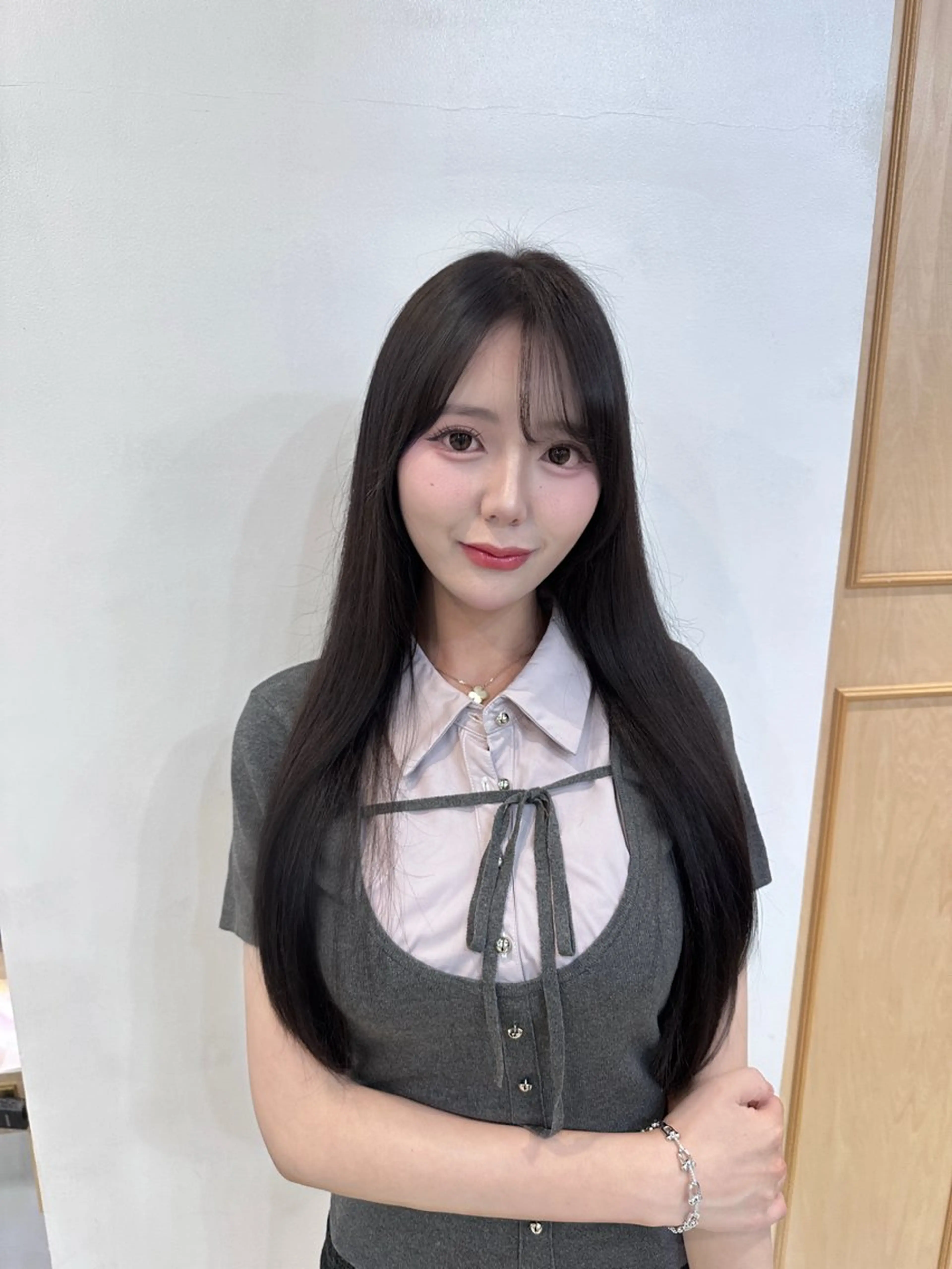 🎀🩶艶カラー+3stepトリートメント（超音波アイロン付）🩶🎀の写真