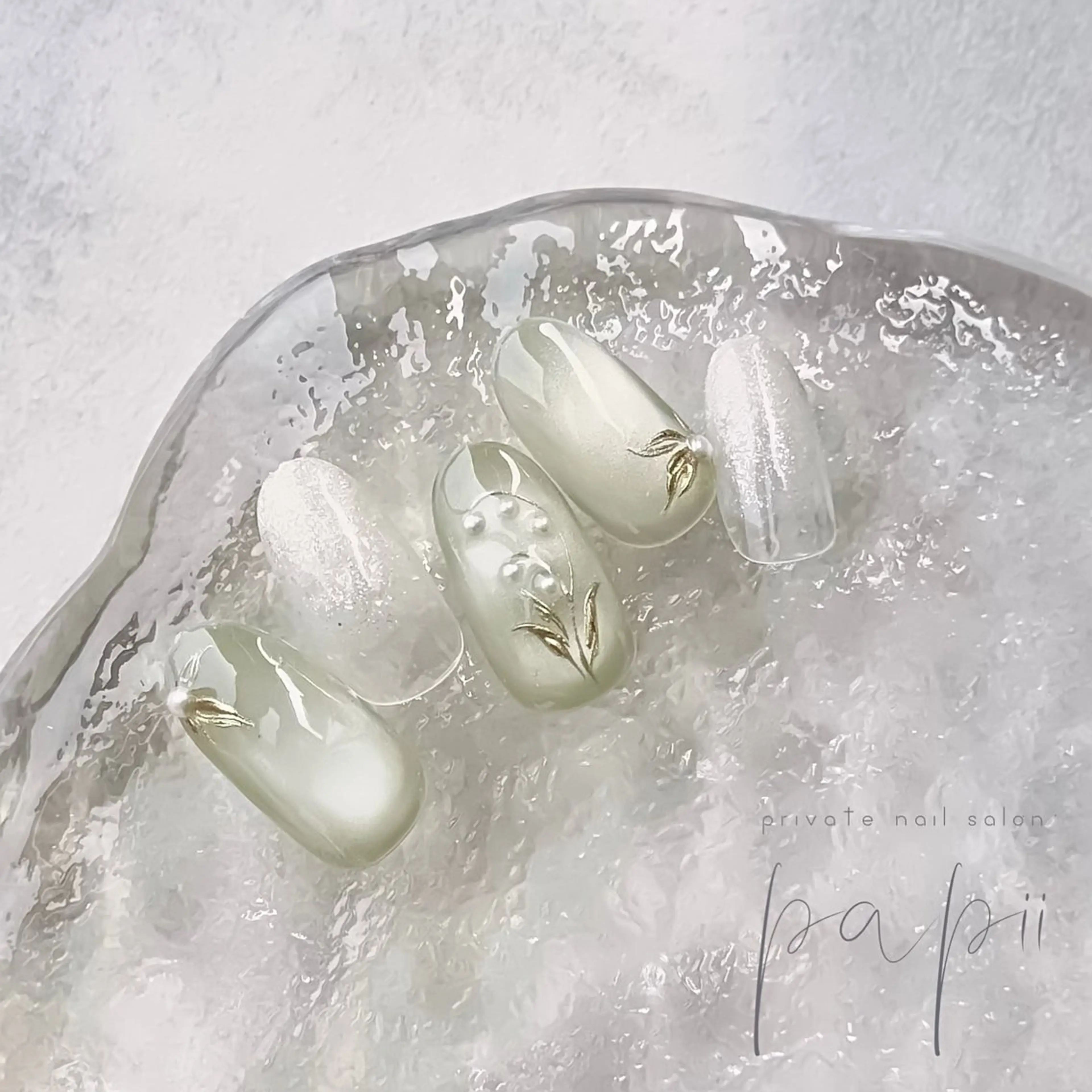 ネイル マグネットネイル シンプルネイル ハンドネイル private nail salon papii所属・papii☆ kurodaのネイルデザイン