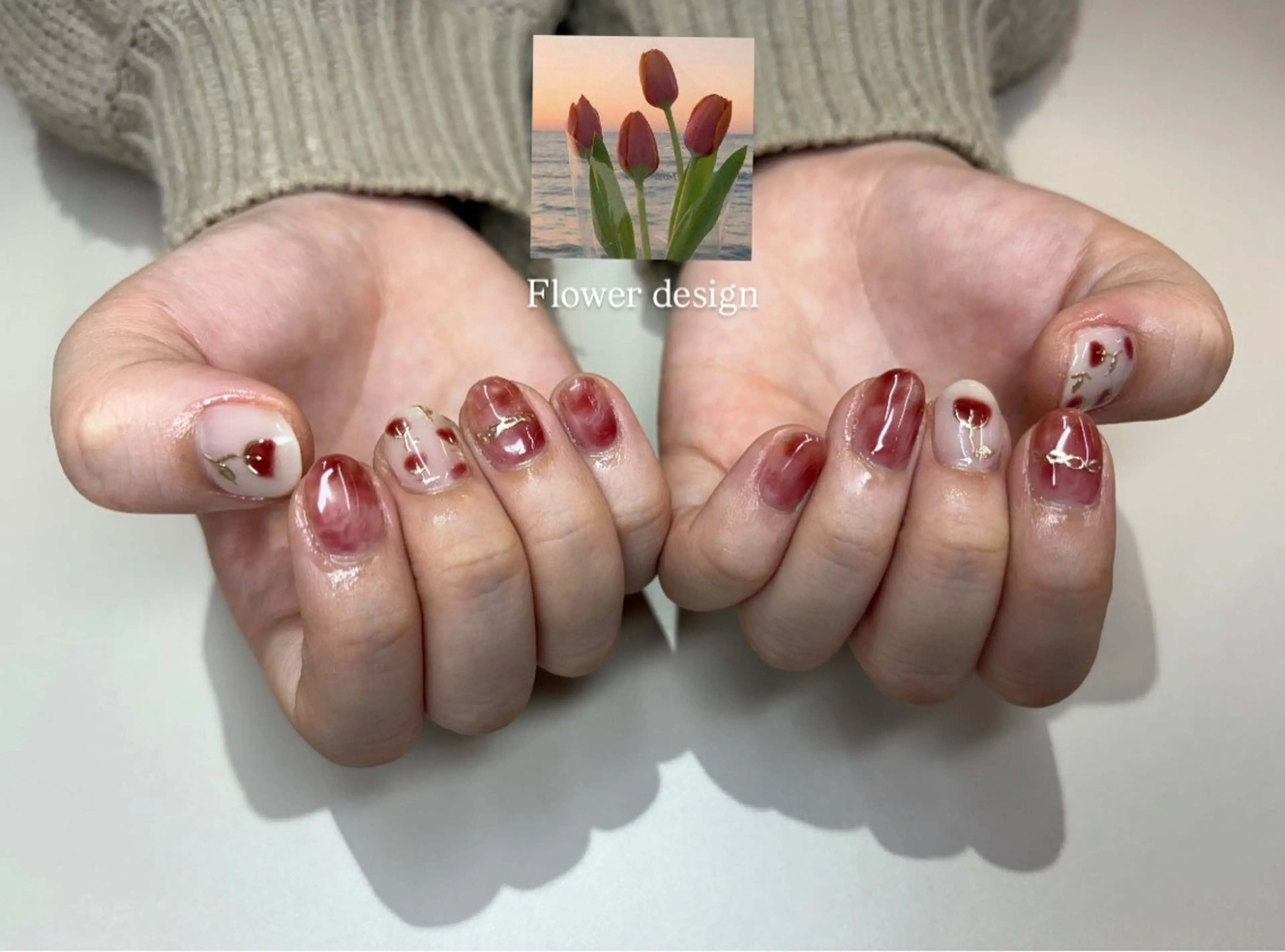 ネイル 長さ出し フットネイル ジェルネイル マグネットネイル 持ち込み chipie_ momiのネイルデザイン