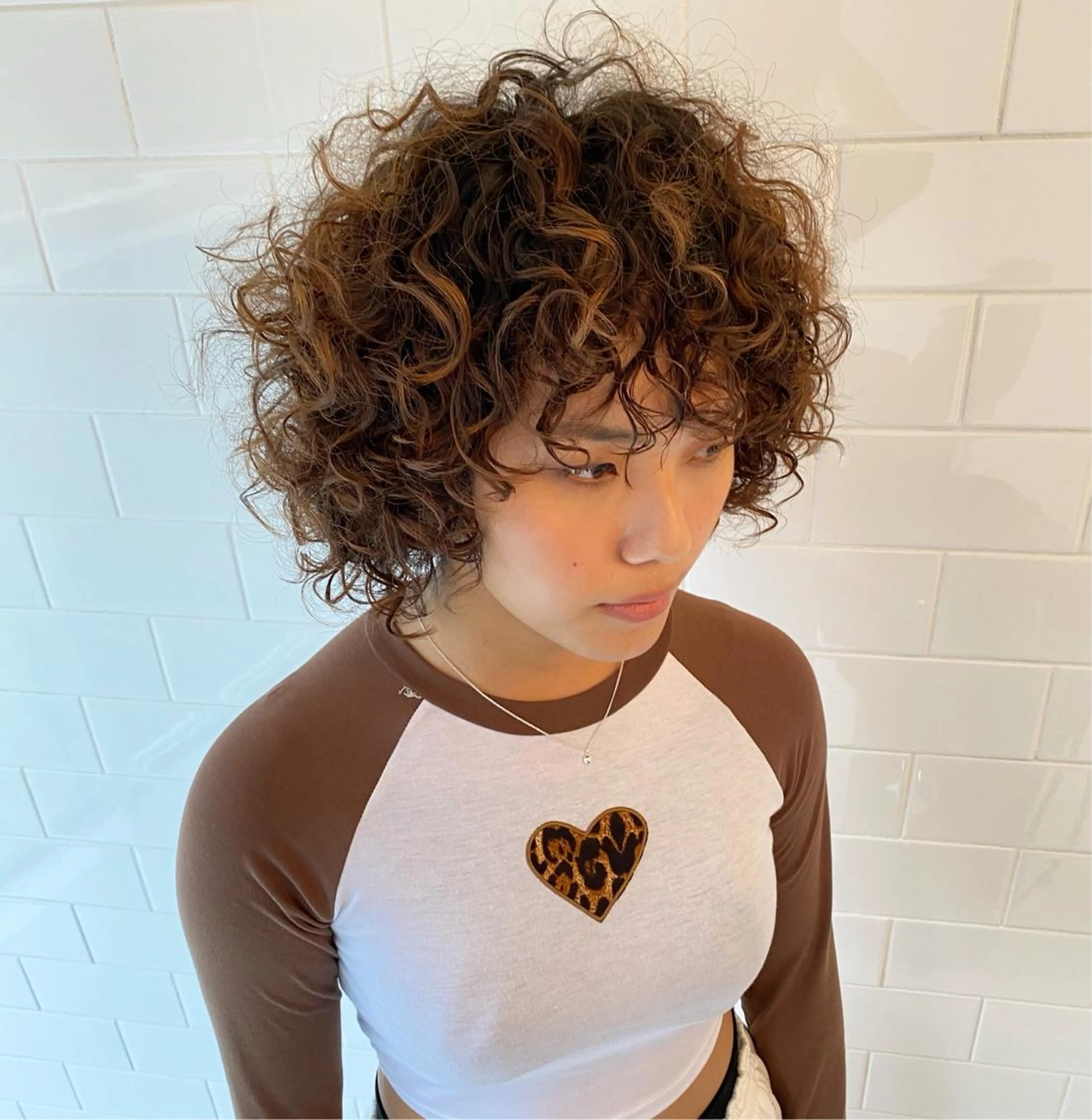 ミディアム カラー パーマ ヘアアレンジ キッズ ネイル マツエク・マツパ 中元 淳のヘアスタイル