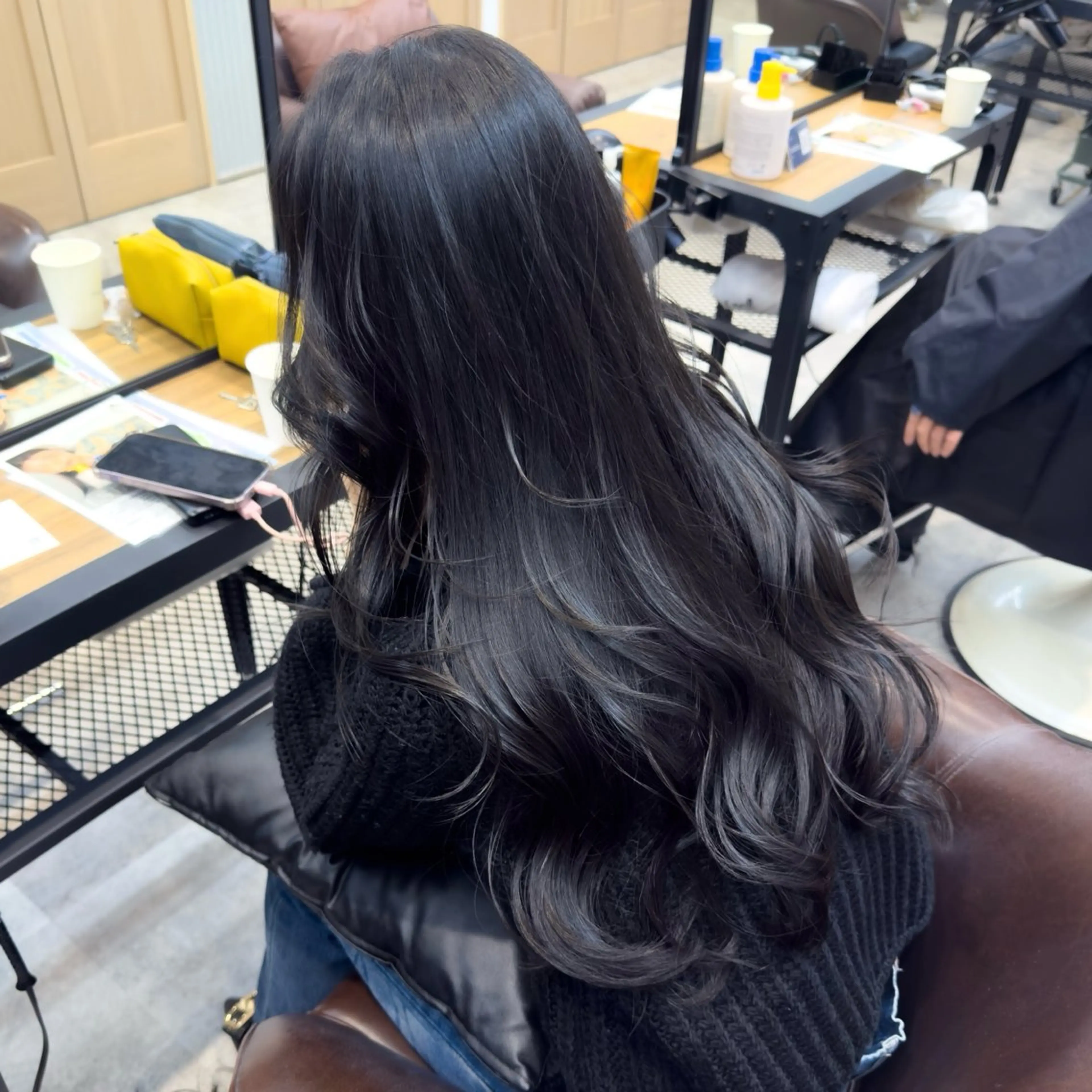 ロング カラー 透明感カラー レイヤーカット ワンホンレイヤー カット ヘアカラー トリートメント 透明感/血色カラー/ 似合せレイヤー/ゆいのヘアスタイル