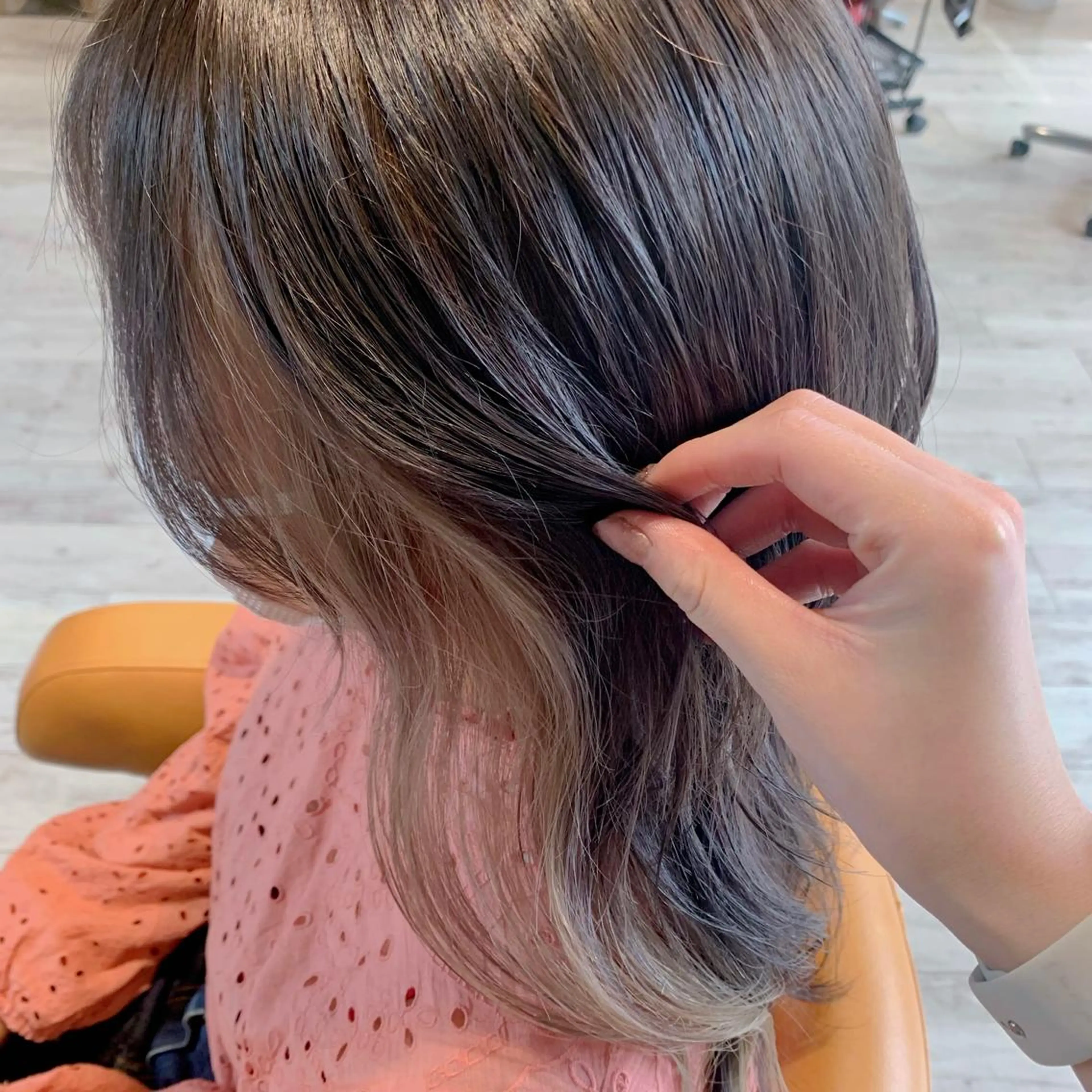 セミロング 髪質改善 🫧‪しろがねのヘアスタイル