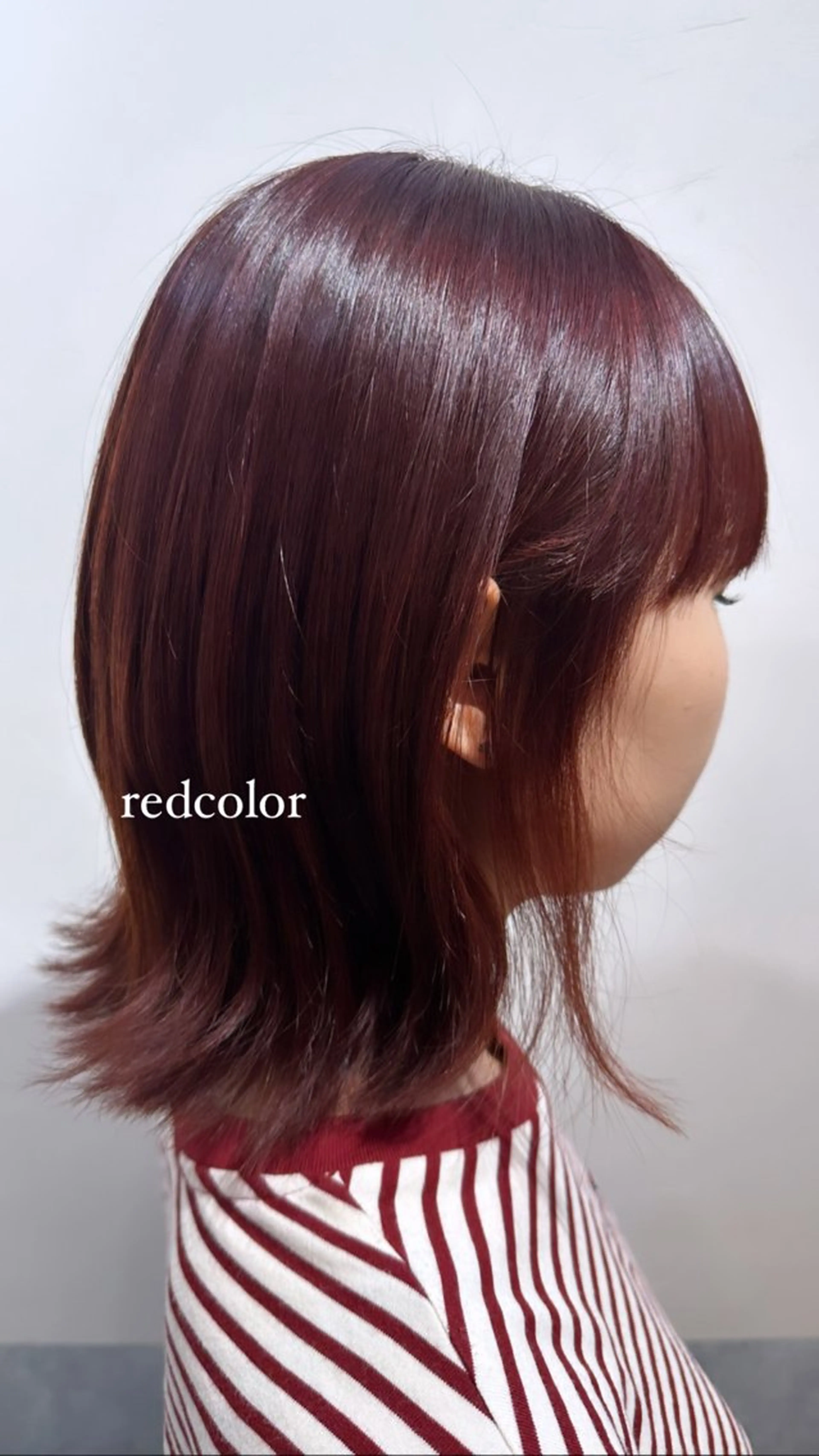 ショート カラー ボルドーカラー La bonheur hair reve 池袋店所属・🐈‍⬛ マナカ🐈‍⬛のヘアスタイル