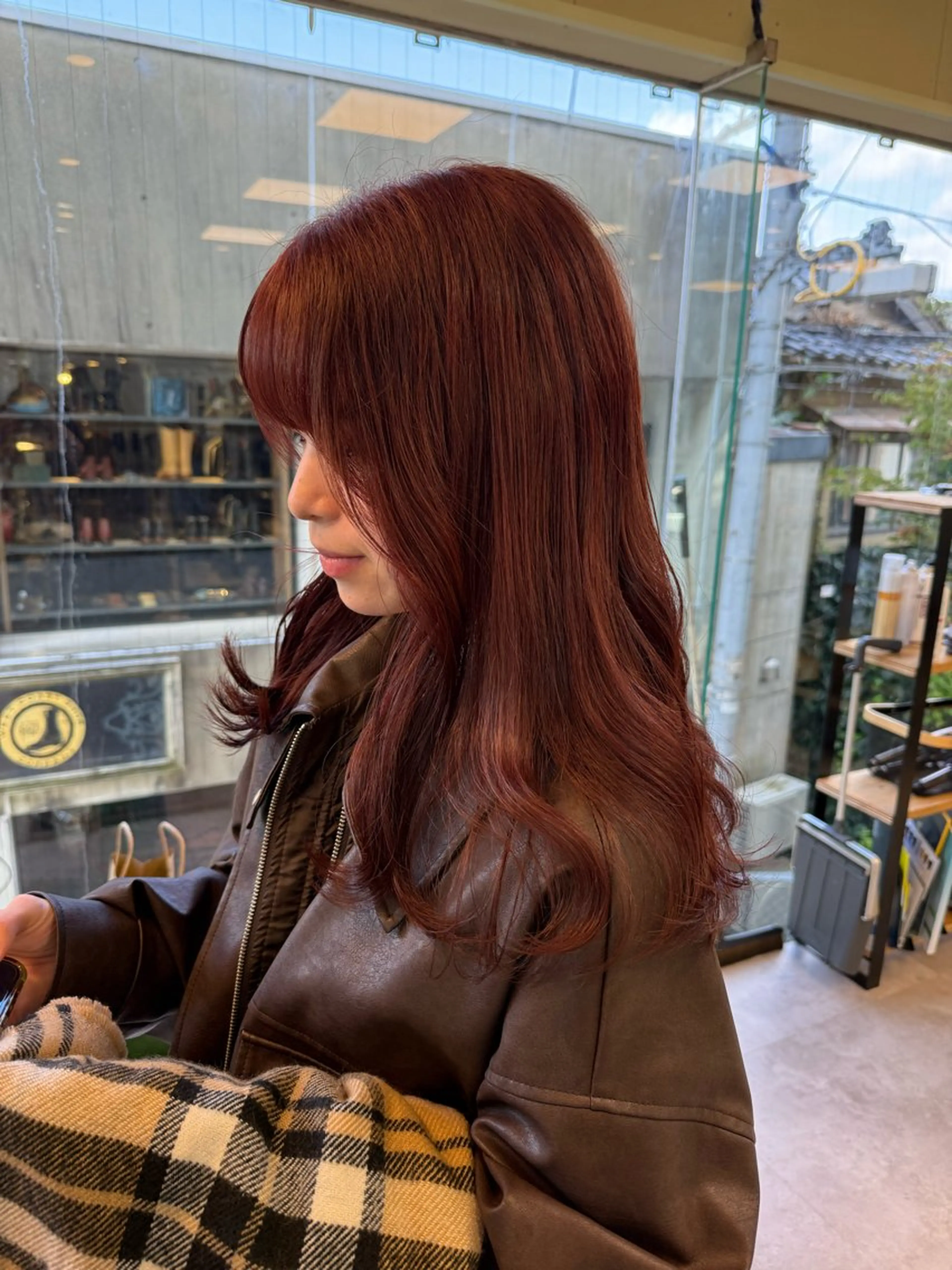 セミロング カラー カット ヘアカラー 伶風/デザインカット /ボブ/透明感カラーのヘアスタイル