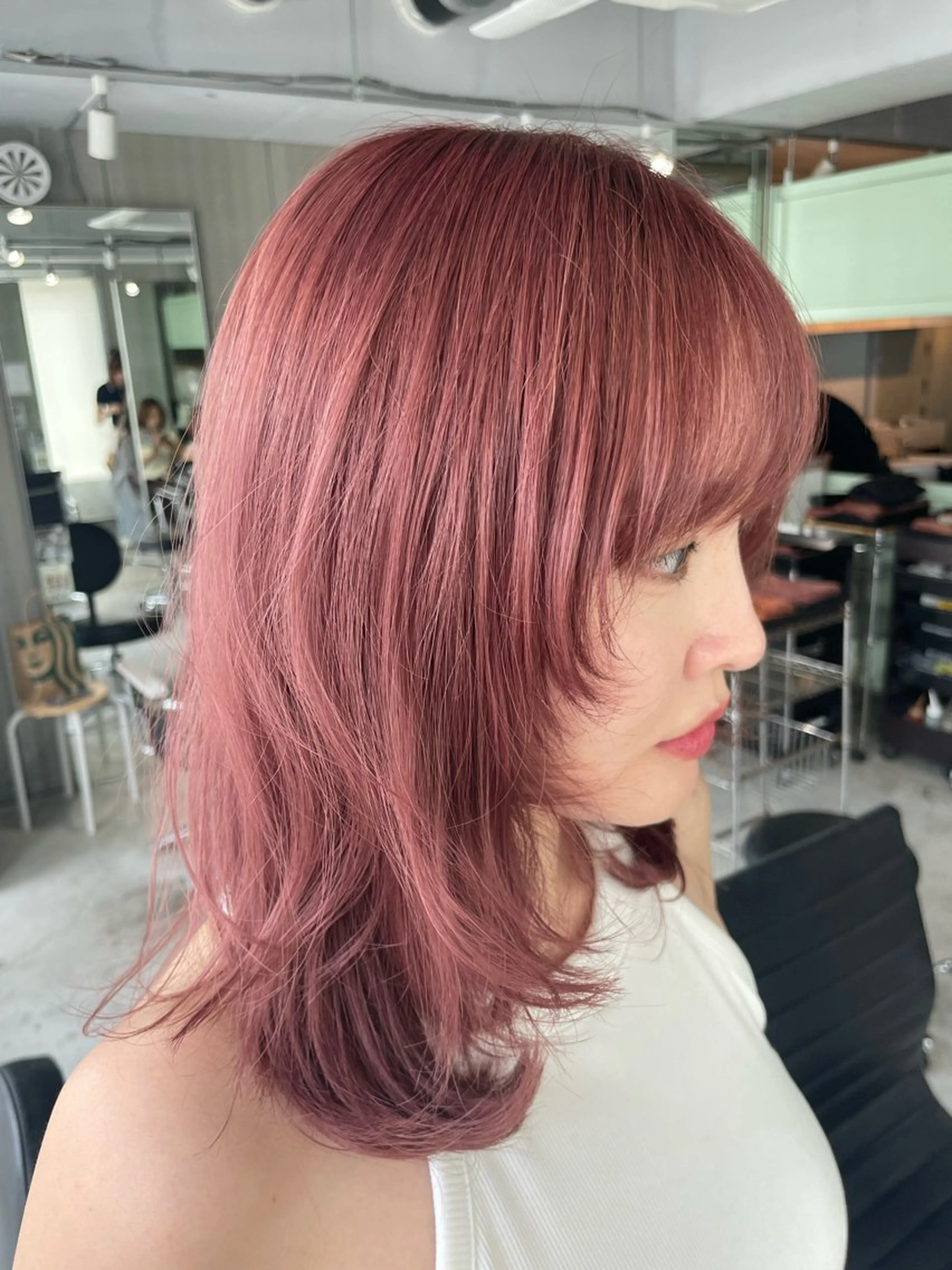 セミロング カラー カラーモデル募集🦕 mikuのヘアスタイル