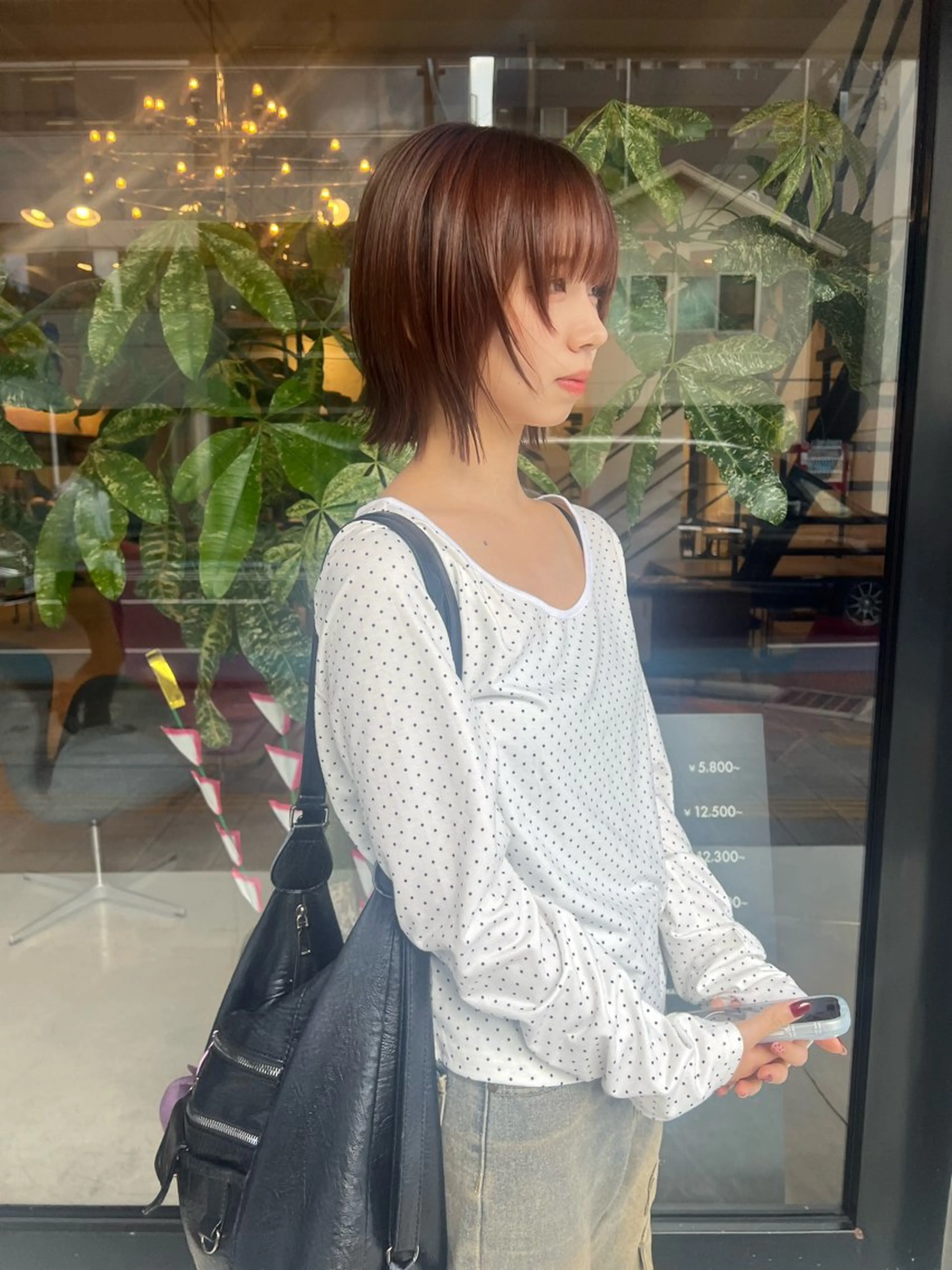 ショート ボブ ウルフカット ウルフボブ カット トリートメント ROOM郡山店 / 助川 莉那のヘアスタイル