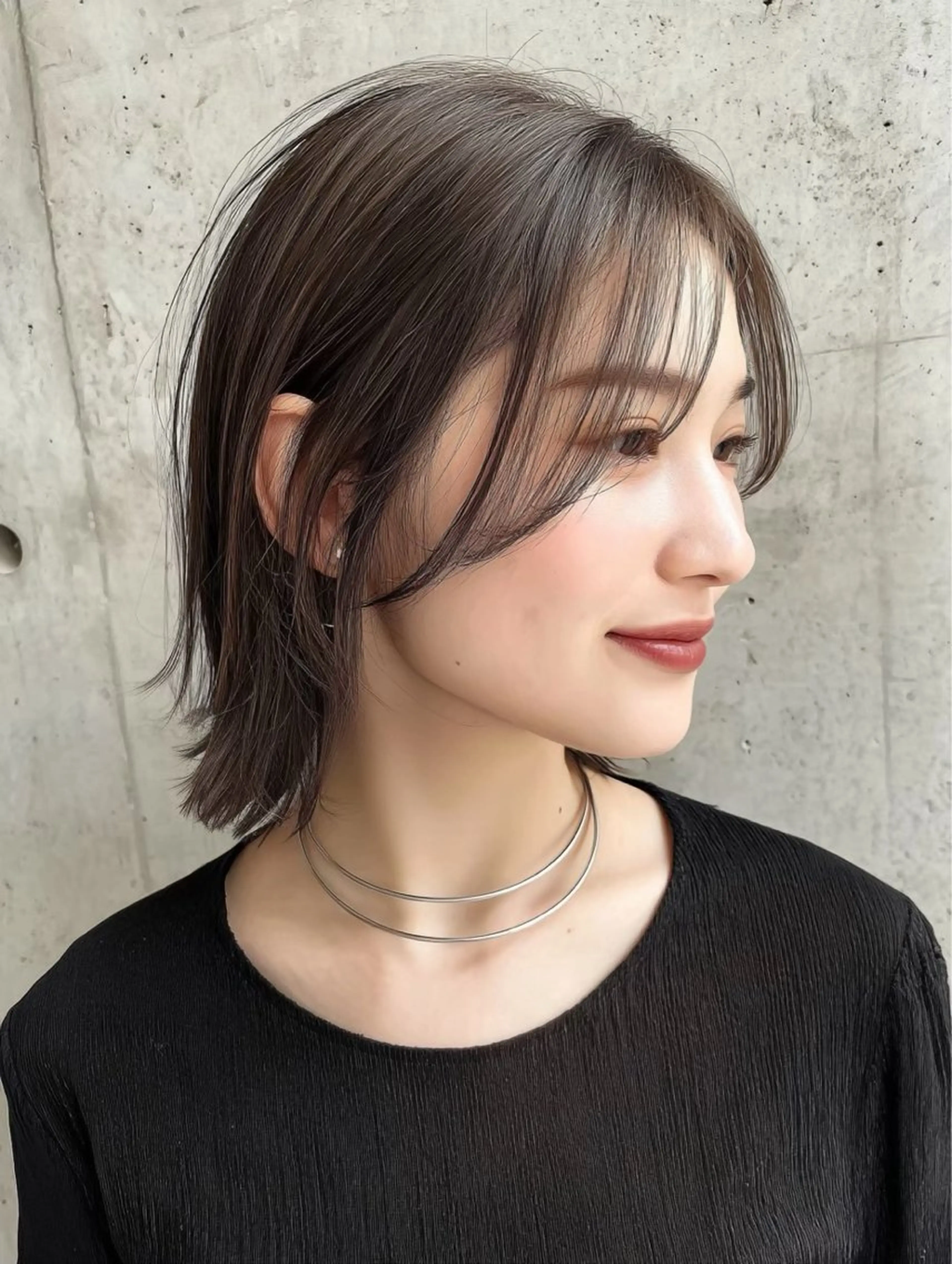 ✂️毛先整えカット+ブリーチなしワンカラー+エヌドット2stepトリートメント🌷の写真