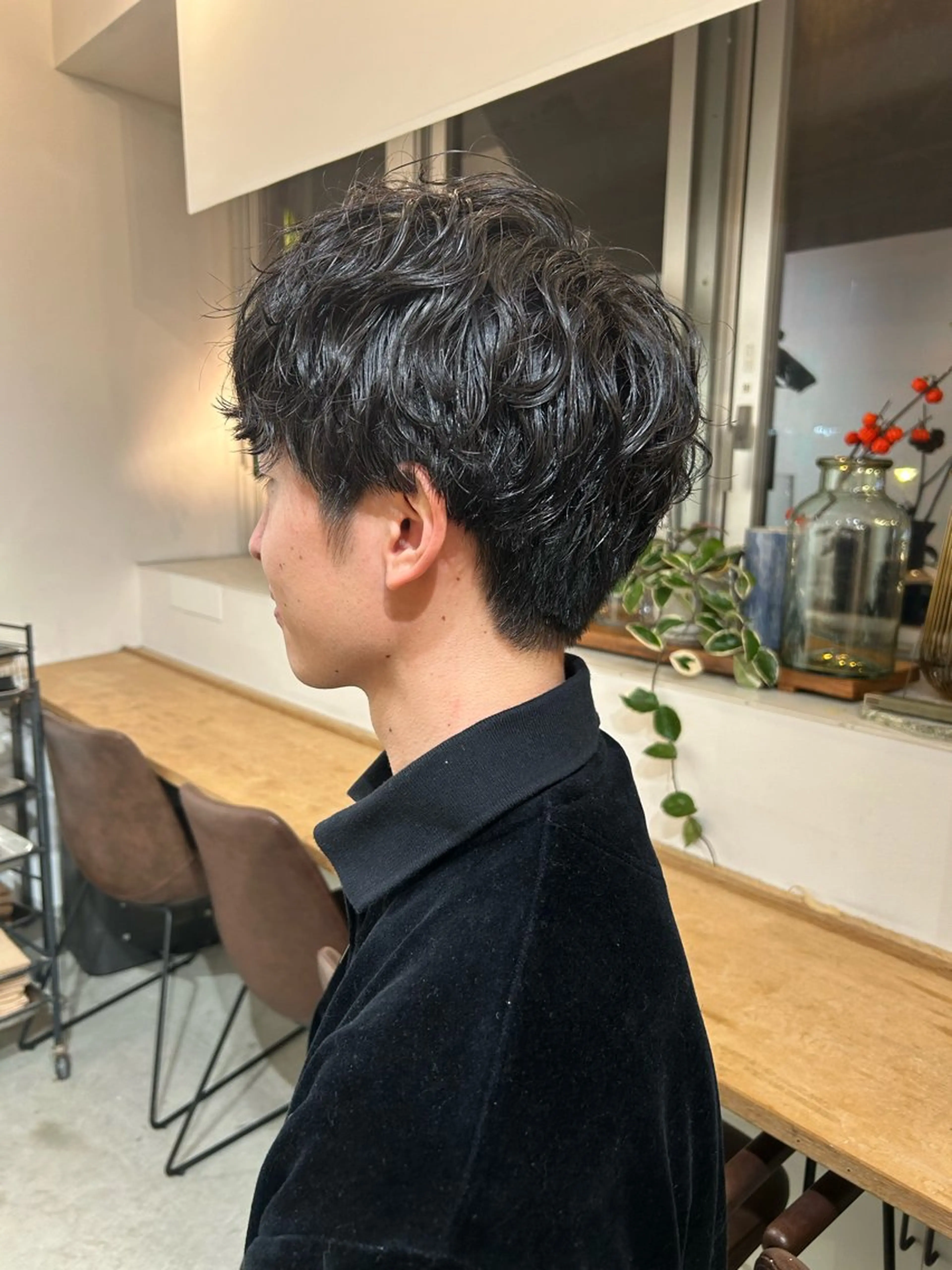 メンズ メンズパーマ 刈り上げ 似合わせヘア/透明感 カラー/ Rioのヘアスタイル