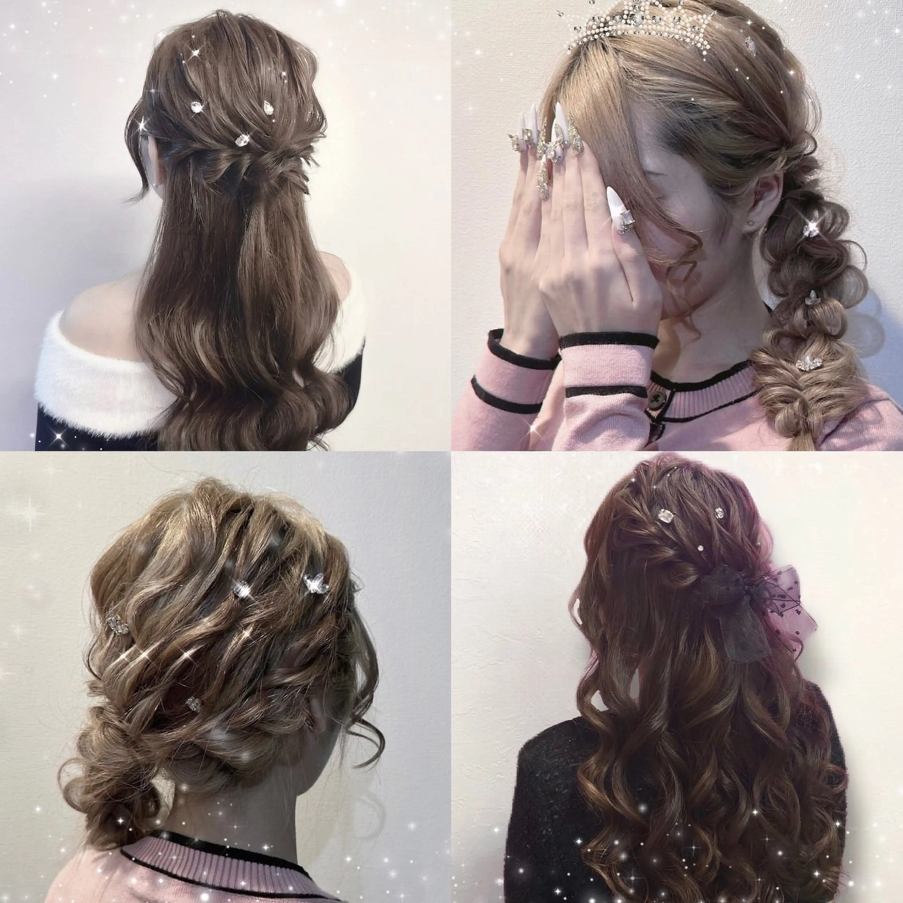 ヘアアレンジ 結婚式・ブライダル 🩵atelier- 01 優奈🩵のネイルデザイン