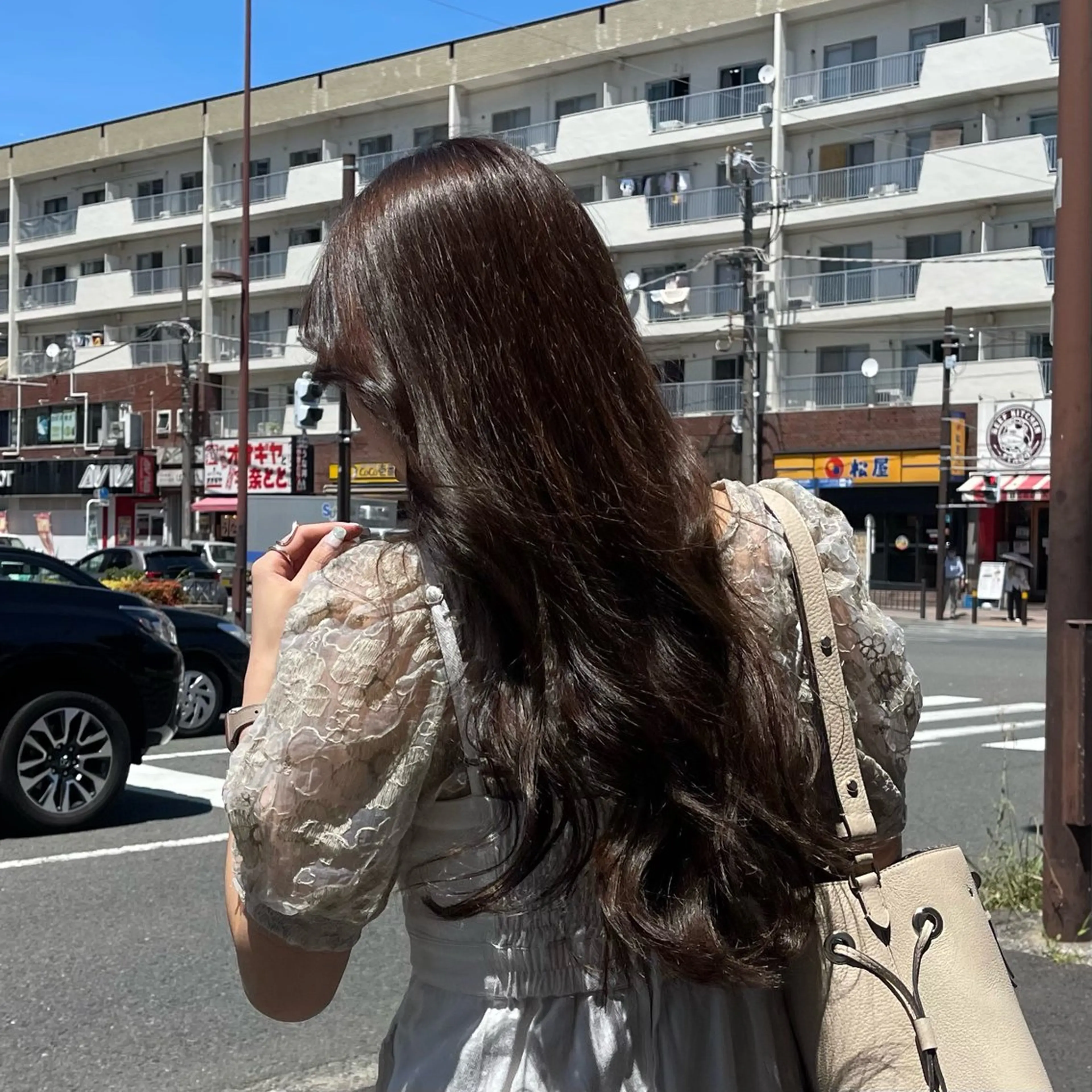 ロング カラー ヘアカラー 𓍯暖色/韓国風 田中沙羅‎𓍯のヘアスタイル